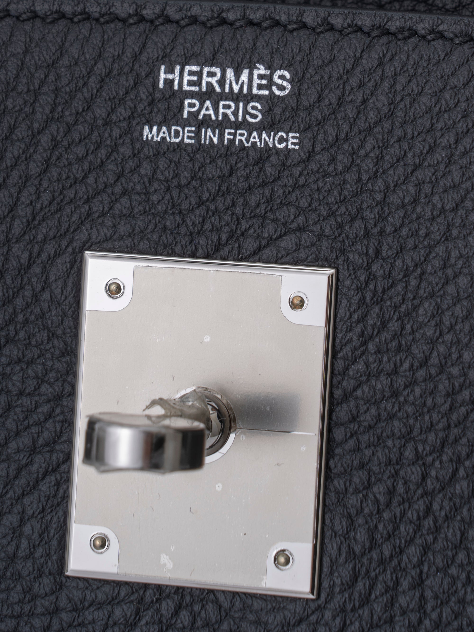 Hermès Birkin 30 Handbag, Stamp K: 2025, Togo, Black 89, Silver Hardware