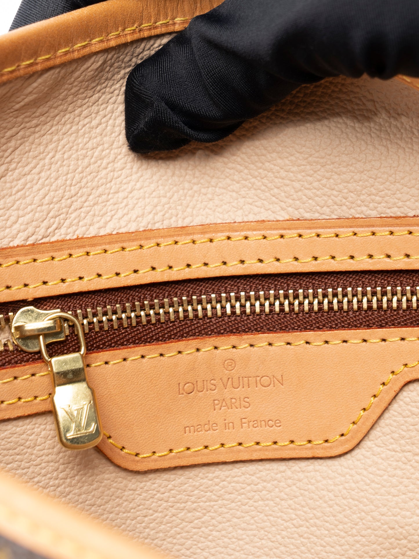 ルイ・ヴィトン M42238 バケットPM ポーチ付き トートバッグ モノグラムキャンバス ブラウン ゴールド金具