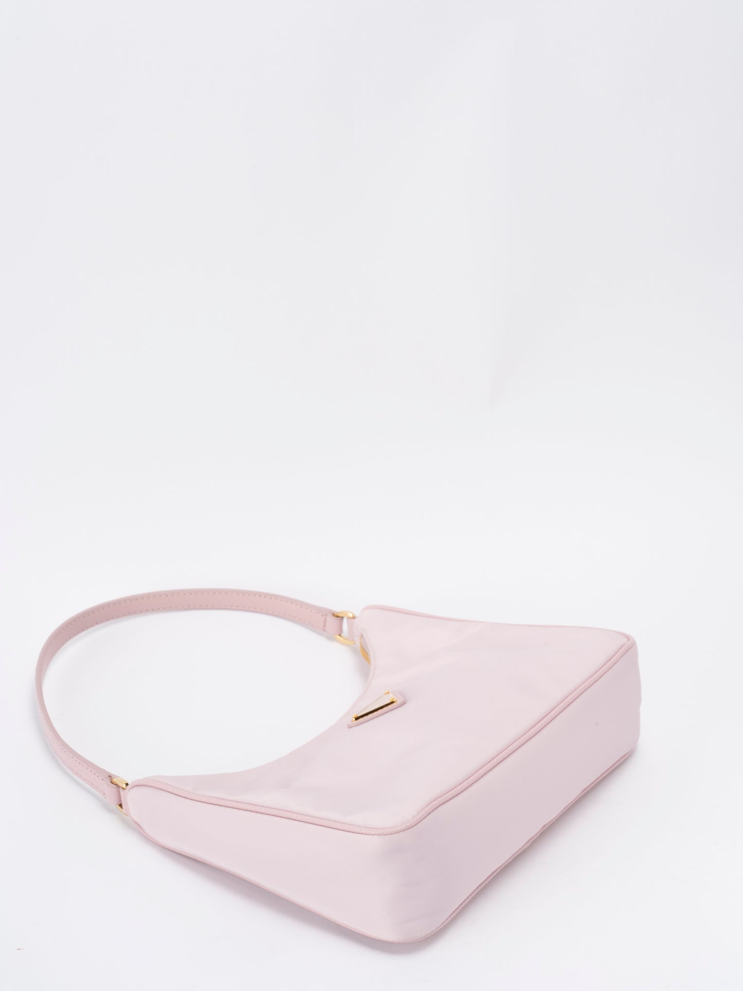 プラダ 2005 Re-Nylon ナイロン ショルダーバッグ ピンク ゴールド金具