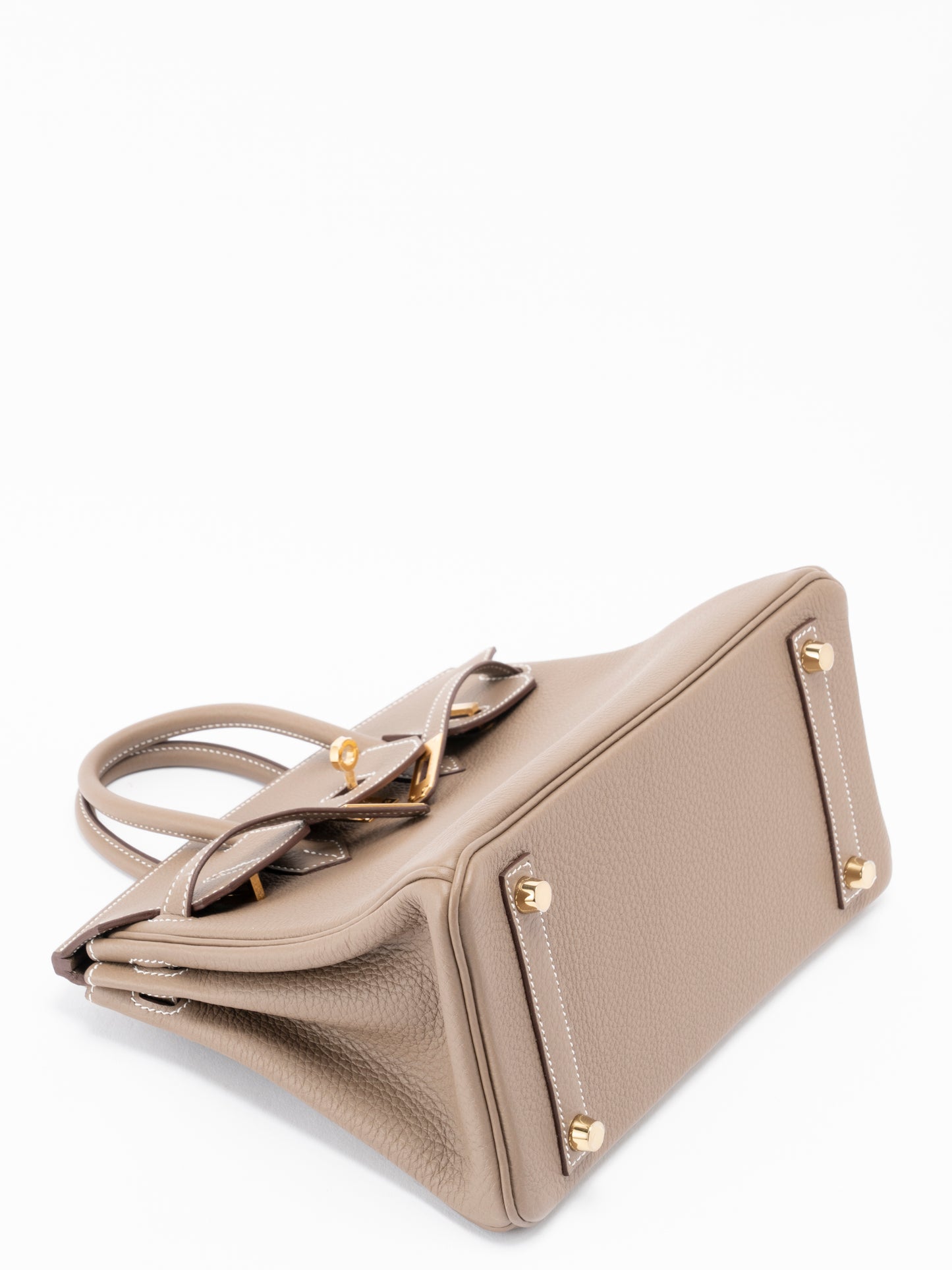 エルメス バーキン25 ハンドバッグ K刻:2025年 トゴ エトゥープ ゴールド金具 新品