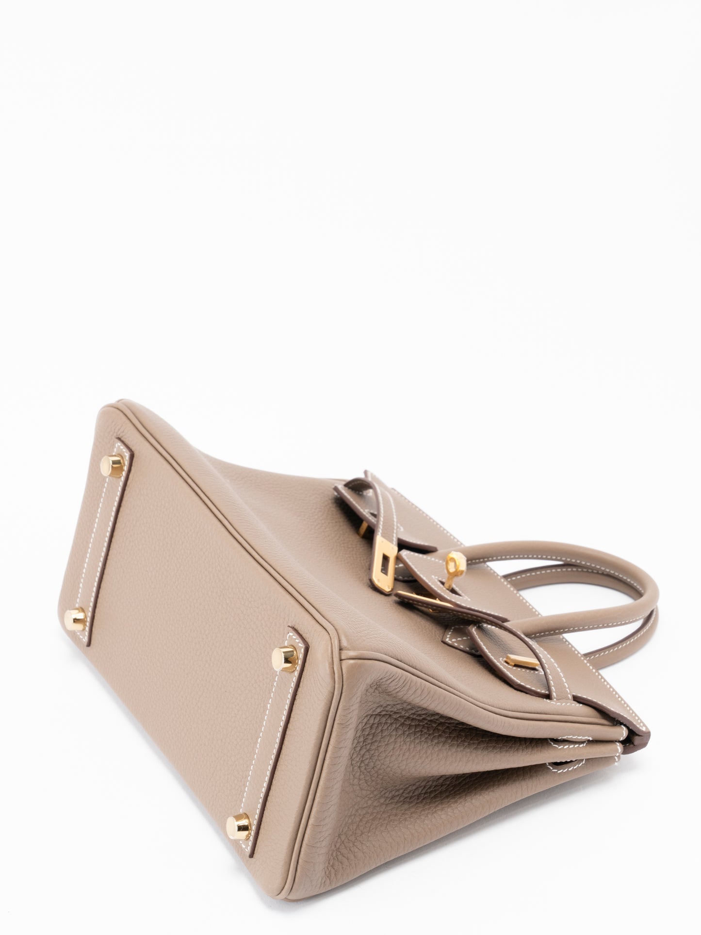 エルメス バーキン25 ハンドバッグ K刻:2025年 トゴ エトゥープ ゴールド金具 新品