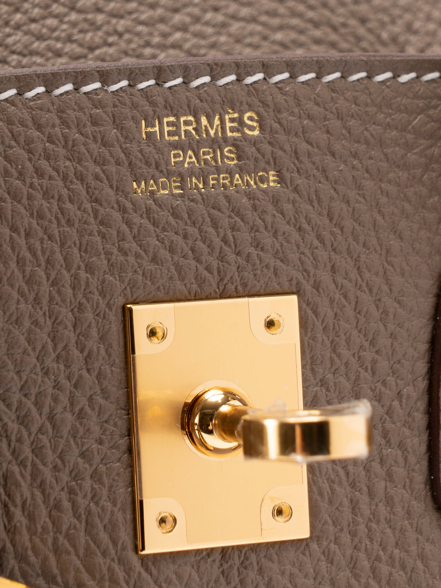 エルメス バーキン25 ハンドバッグ K刻:2025年 トゴ エトゥープ ゴールド金具 新品