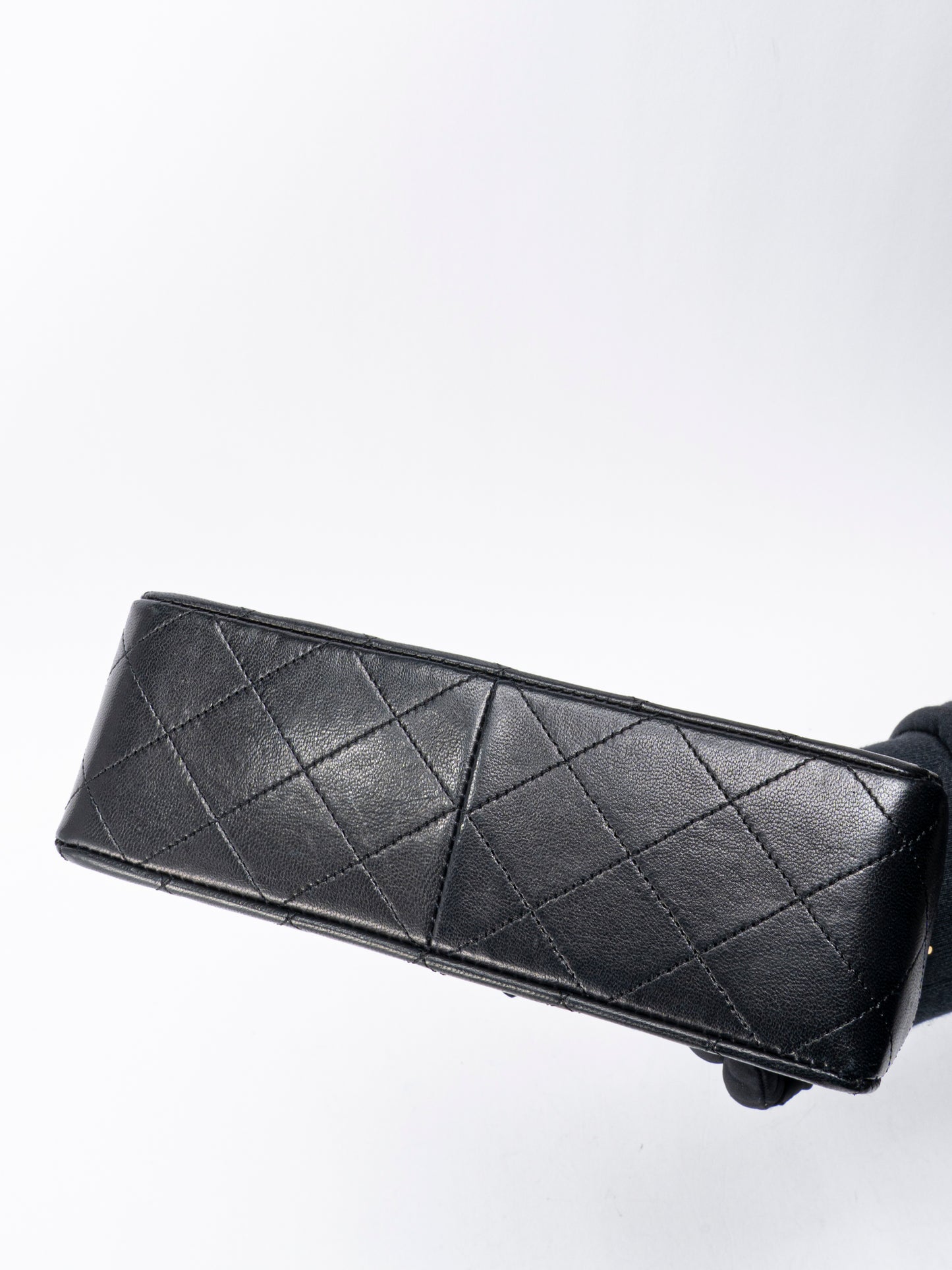 シャネル ミニマトラッセ20 チェーンショルダーバッグ ラムスキン ブラック ゴールド金具