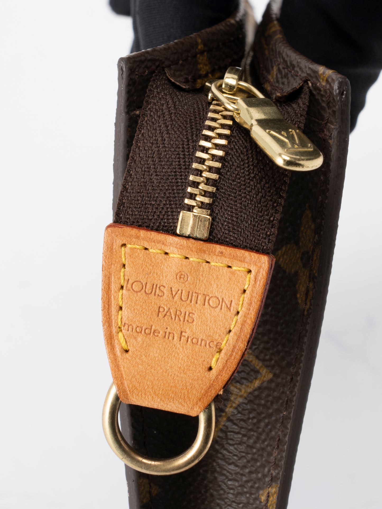 ルイ・ヴィトン M42238 バケットPM ポーチ付き トートバッグ モノグラムキャンバス ブラウン ゴールド金具