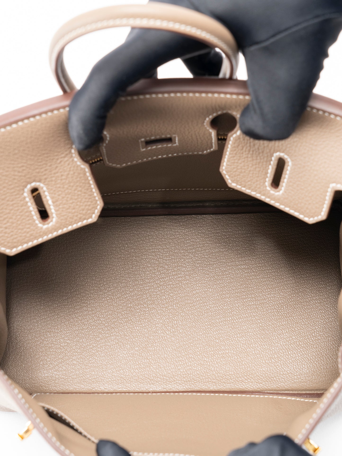 エルメス バーキン25 ハンドバッグ K刻:2025年 トゴ エトゥープ ゴールド金具 新品