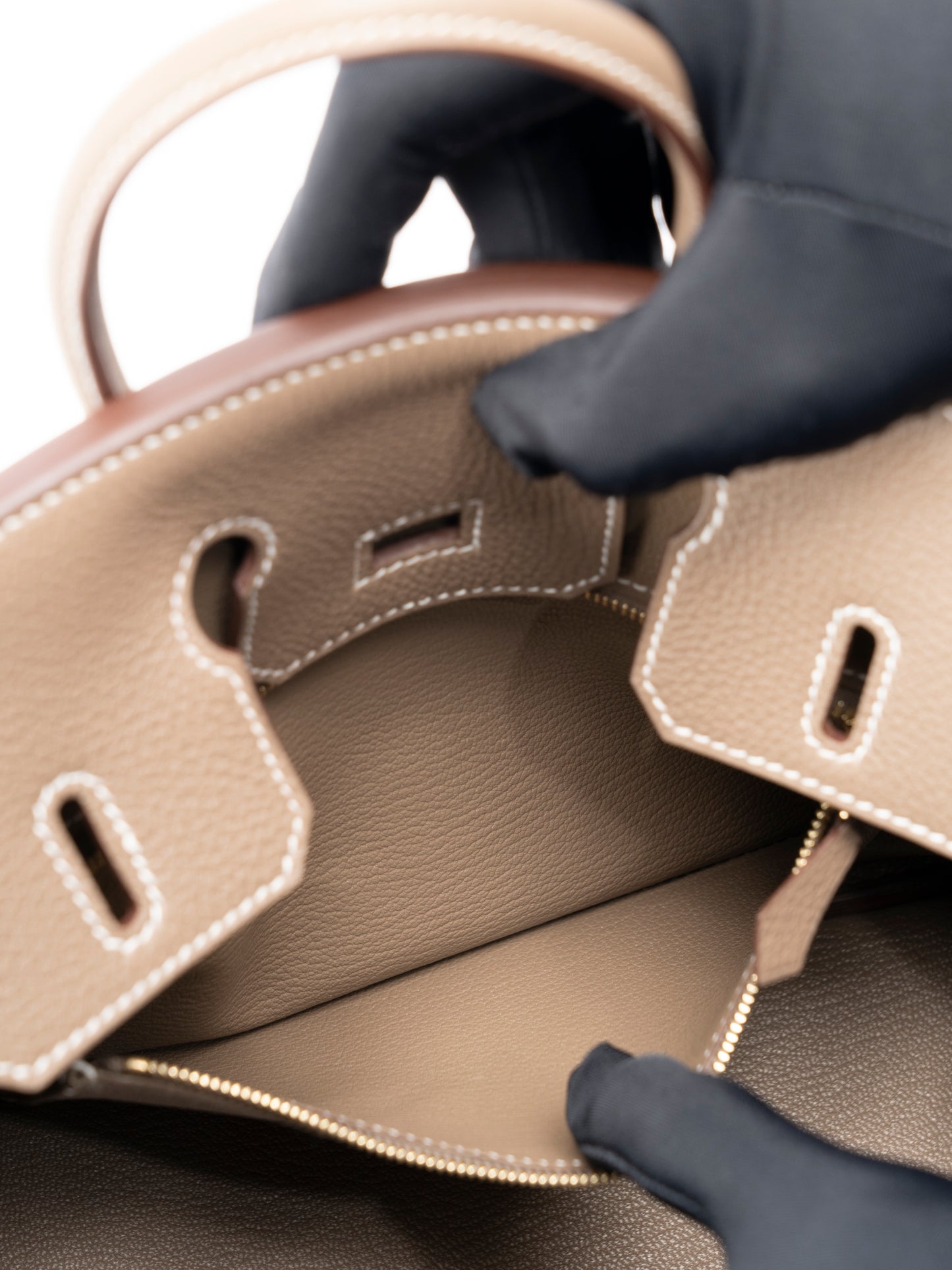 エルメス バーキン25 ハンドバッグ K刻:2025年 トゴ エトゥープ ゴールド金具 新品