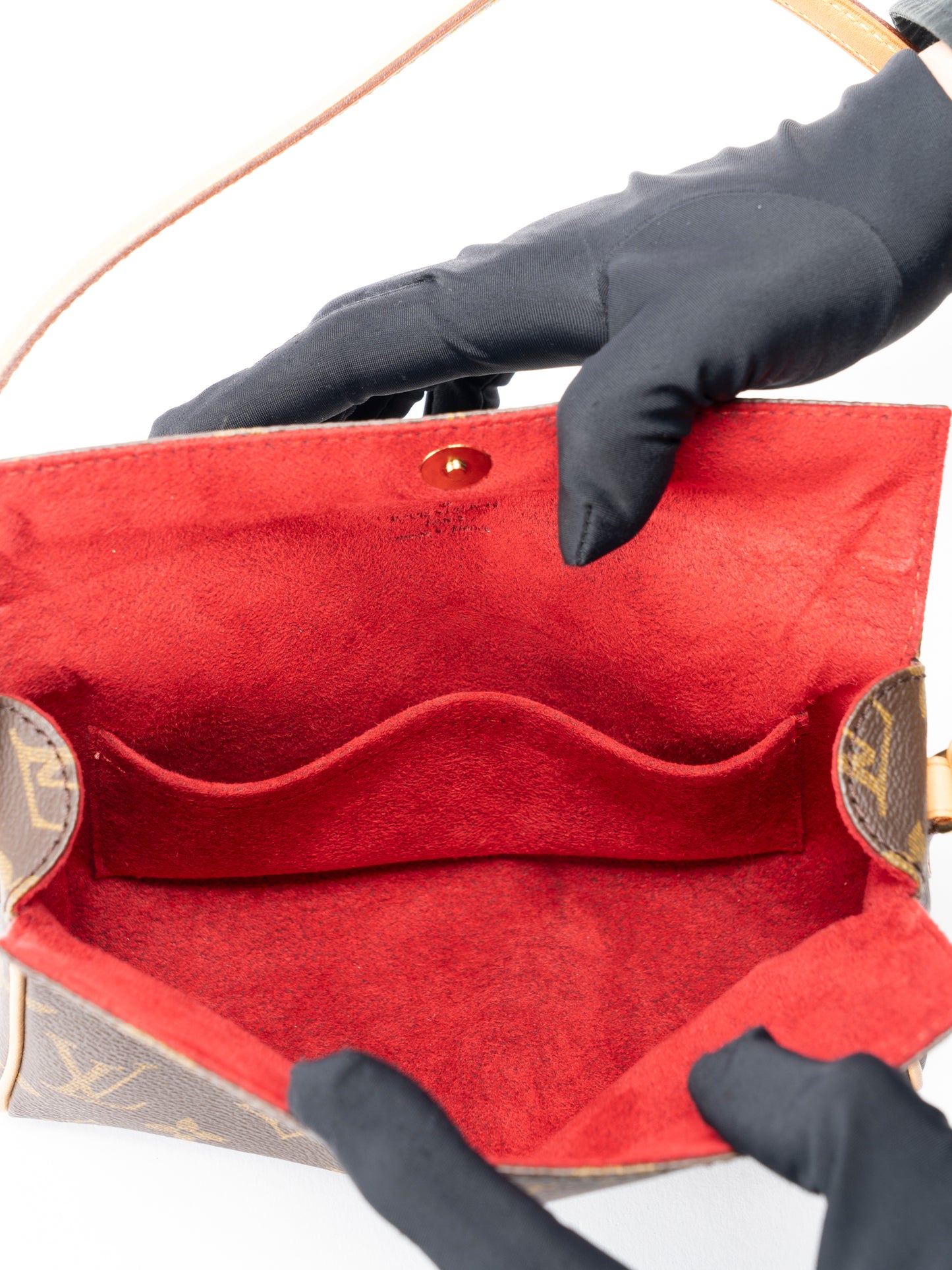 ルイ・ヴィトン M51900 レシタル ハンドバッグ モノグラムキャンバス ブラウン ゴールド金具