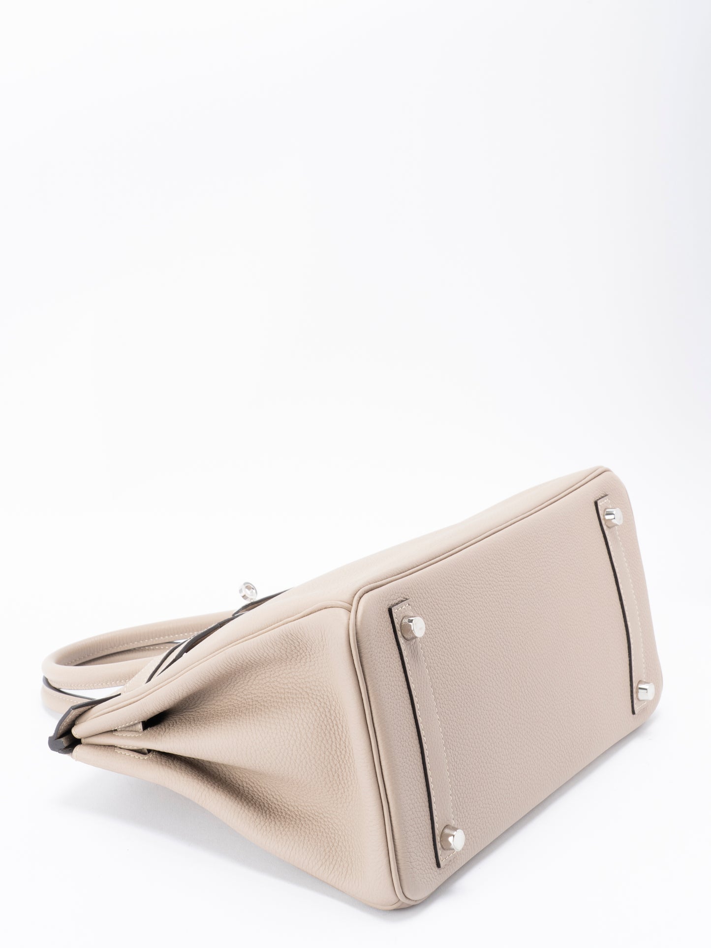 エルメス バーキン30 ハンドバッグ T刻:2015年 トゴ  トルティエールグレー シルバー金具