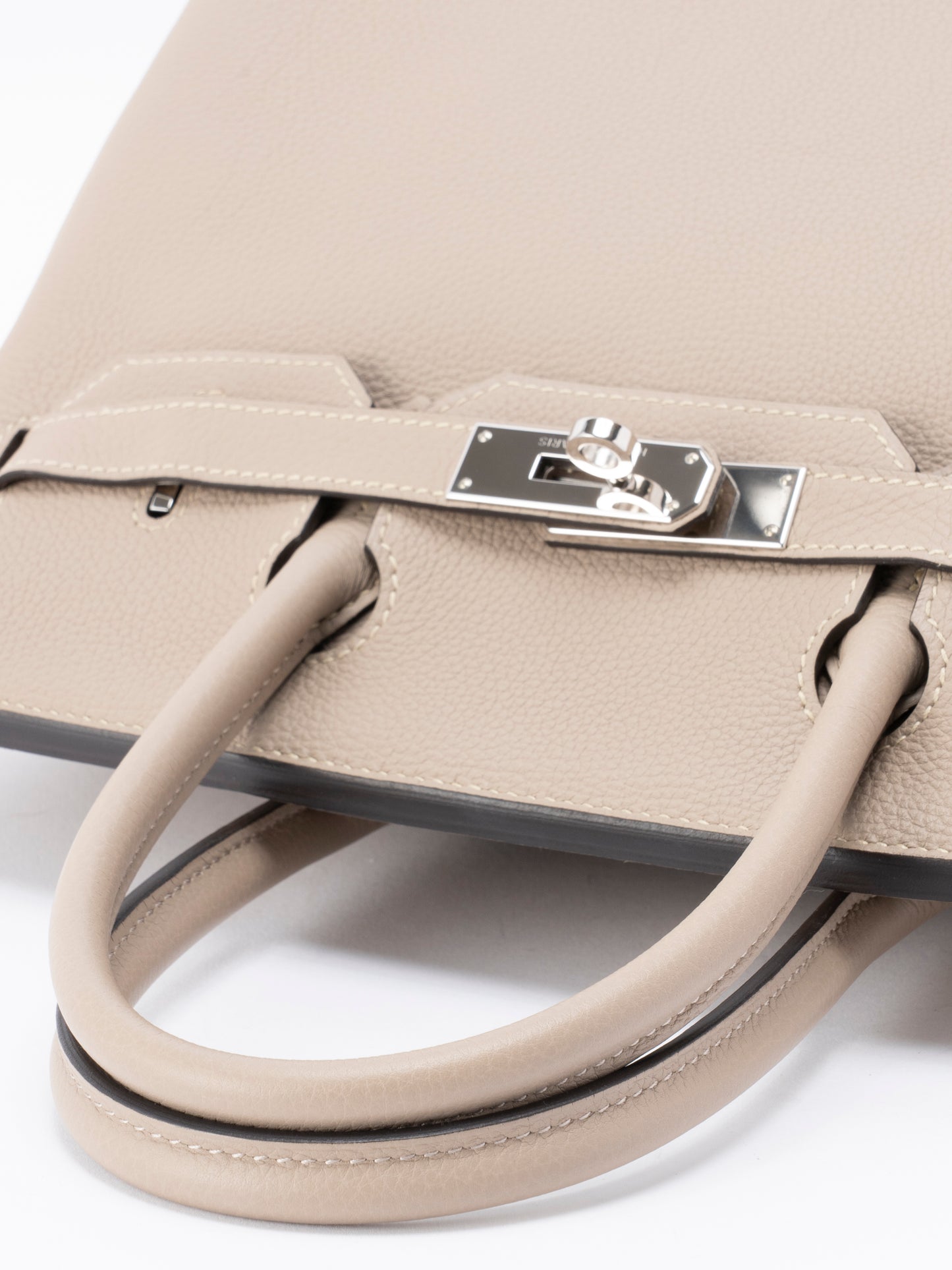 エルメス バーキン30 ハンドバッグ T刻:2015年 トゴ  トルティエールグレー シルバー金具