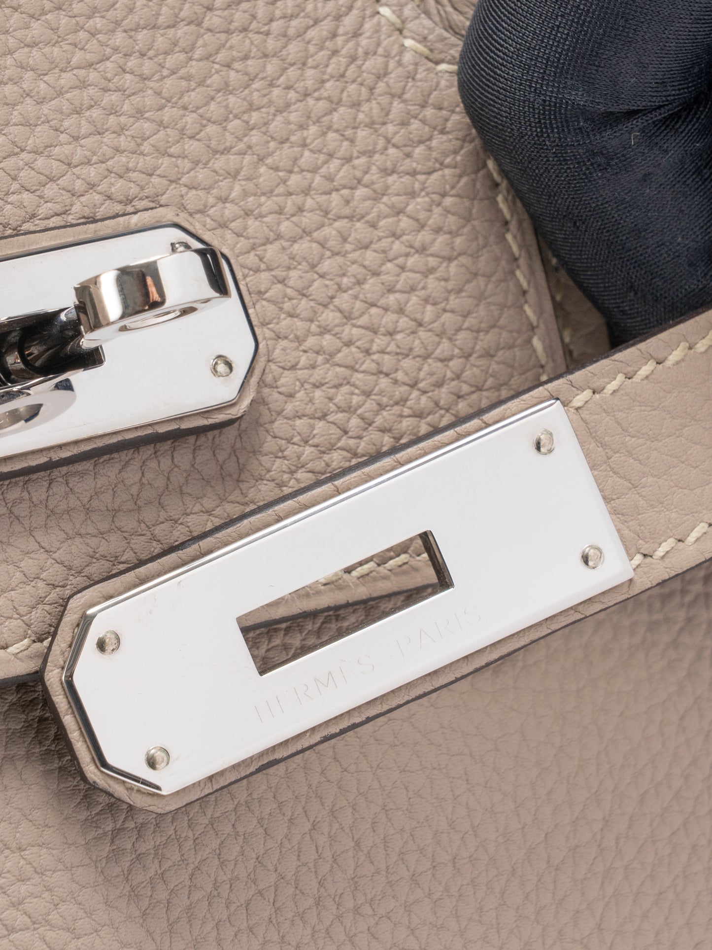 エルメス バーキン30 ハンドバッグ T刻:2015年 トゴ  トルティエールグレー シルバー金具