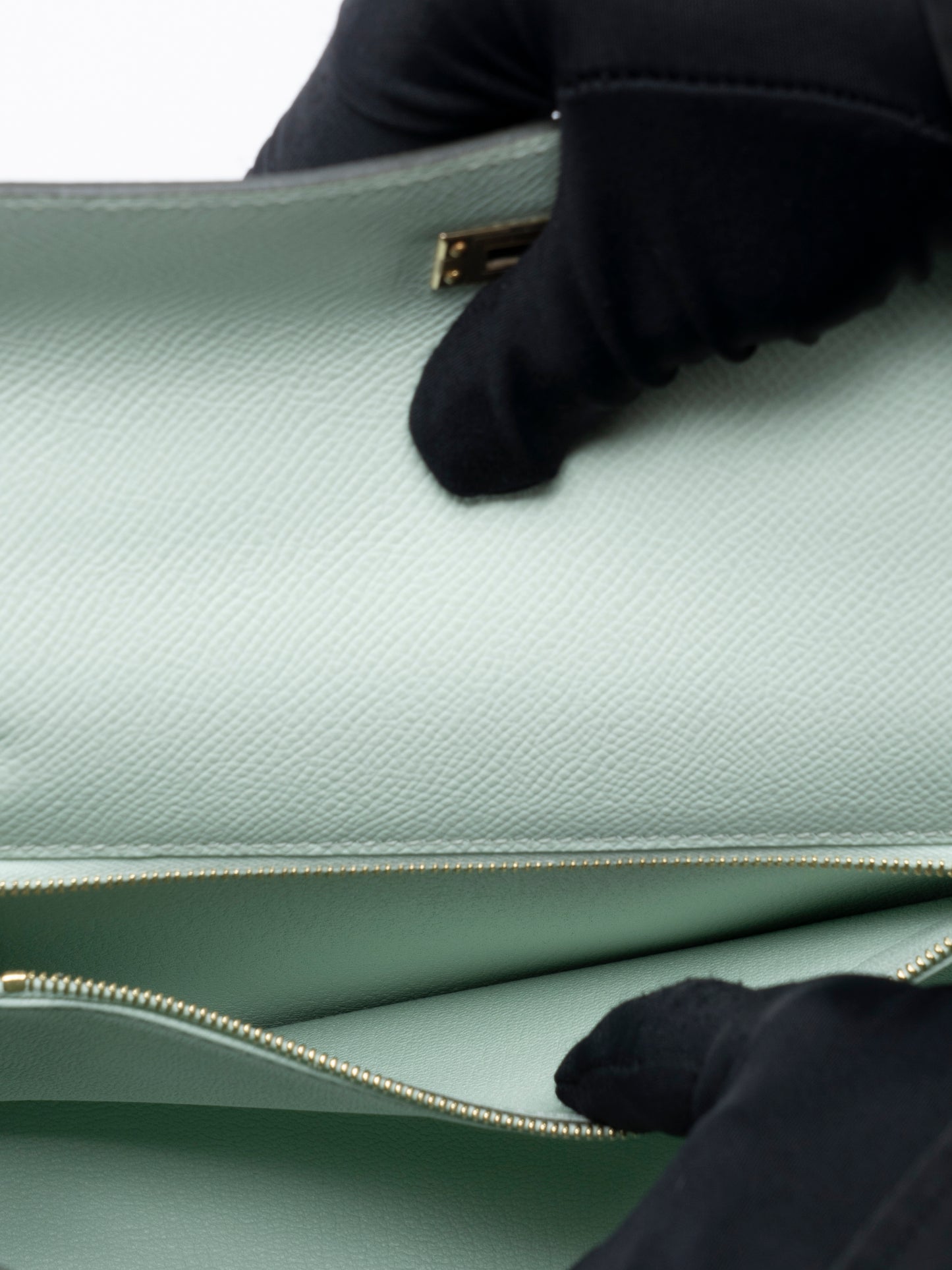 エルメス ケリー25 ハンドバッグ K刻:2025年 エプソン ヴェールペパーミント ゴールド金具 新品