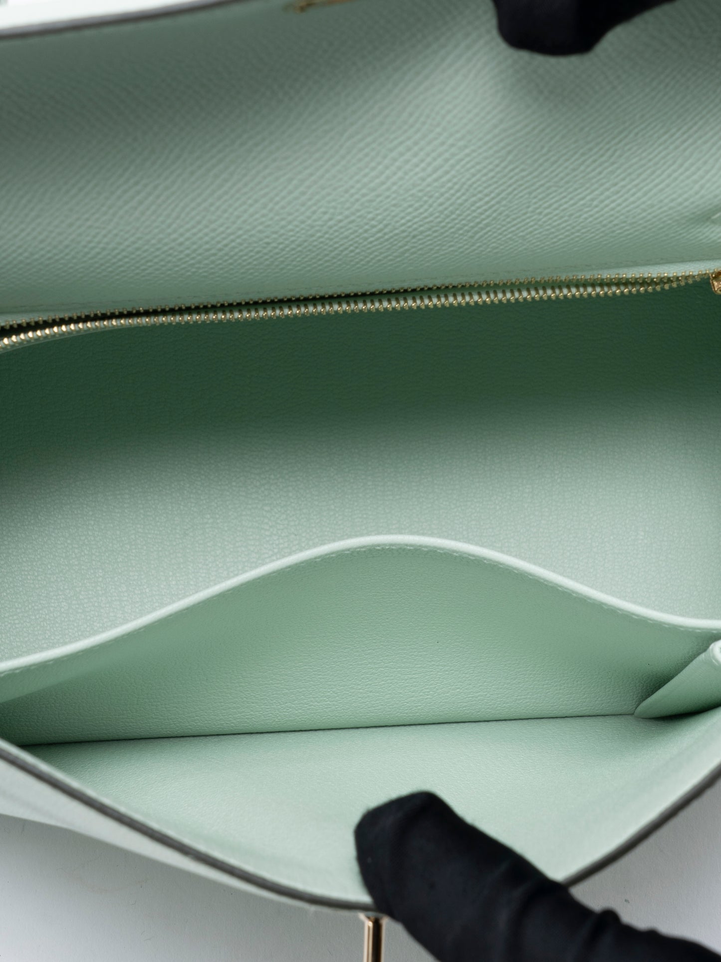 エルメス ケリー25 ハンドバッグ K刻:2025年 エプソン ヴェールペパーミント ゴールド金具 新品