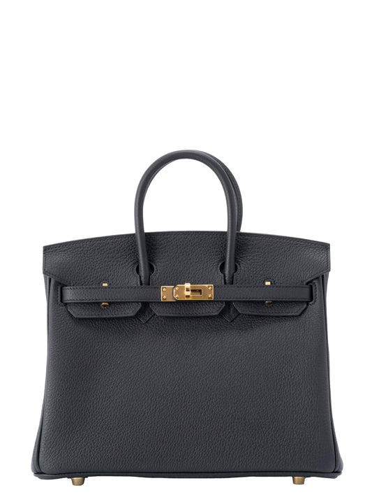 エルメス バーキン25 ハンドバッグ K刻:2025年 トゴ ブラック ゴールド金具 新品