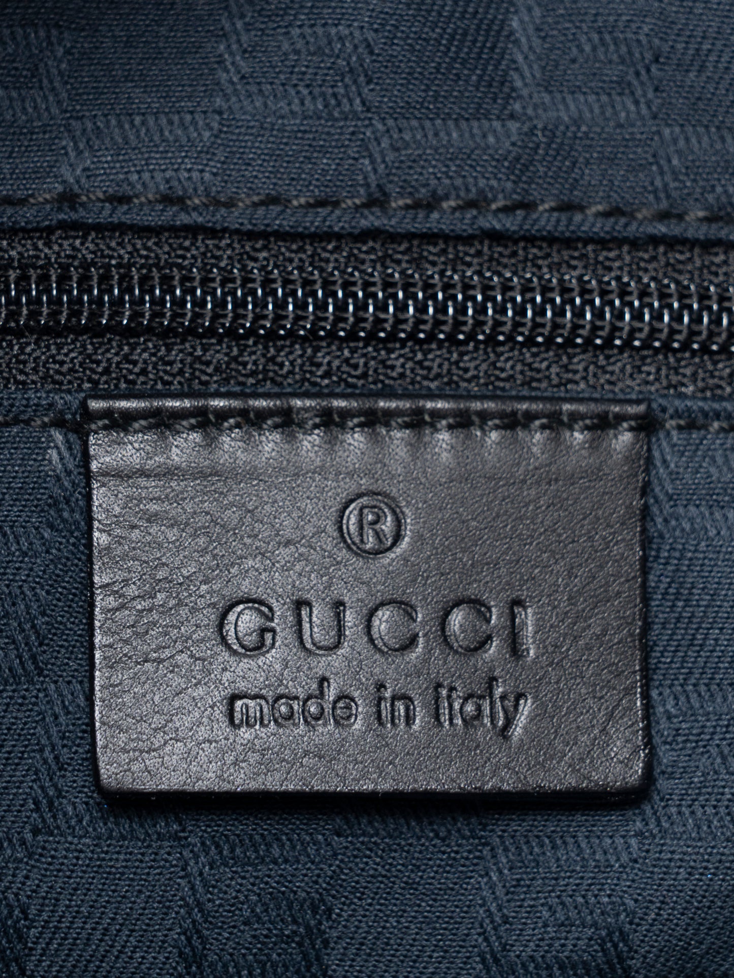グッチ ジャッキー ショルダーバッグ レザー ブラック シルバー金具