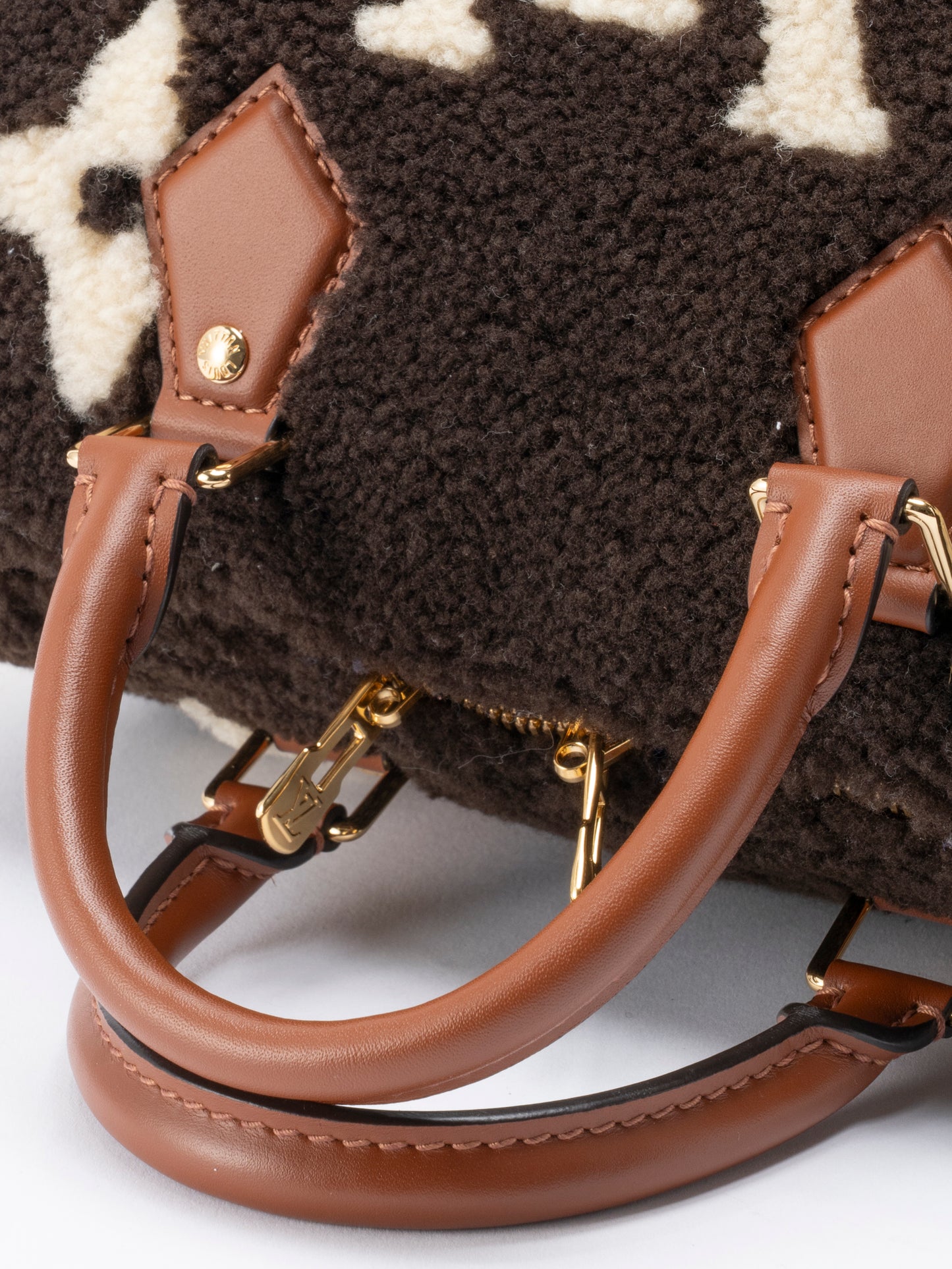 ルイ・ヴィトン M55422 テディ スピーディ バンドリエール25 ハンドバッグ モノグラムテディ フラウン ゴールド金具