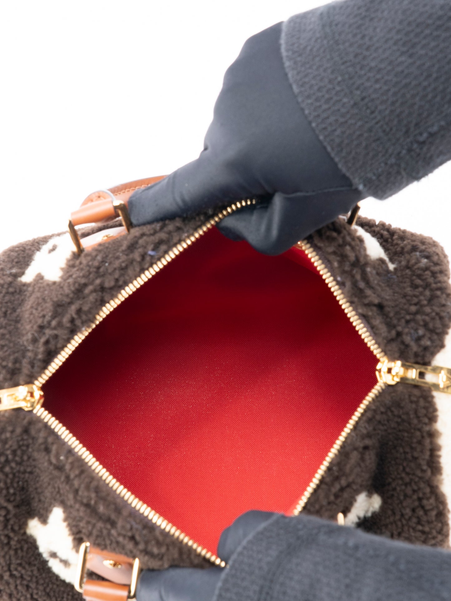 ルイ・ヴィトン M55422 テディ スピーディ バンドリエール25 ハンドバッグ モノグラムテディ フラウン ゴールド金具