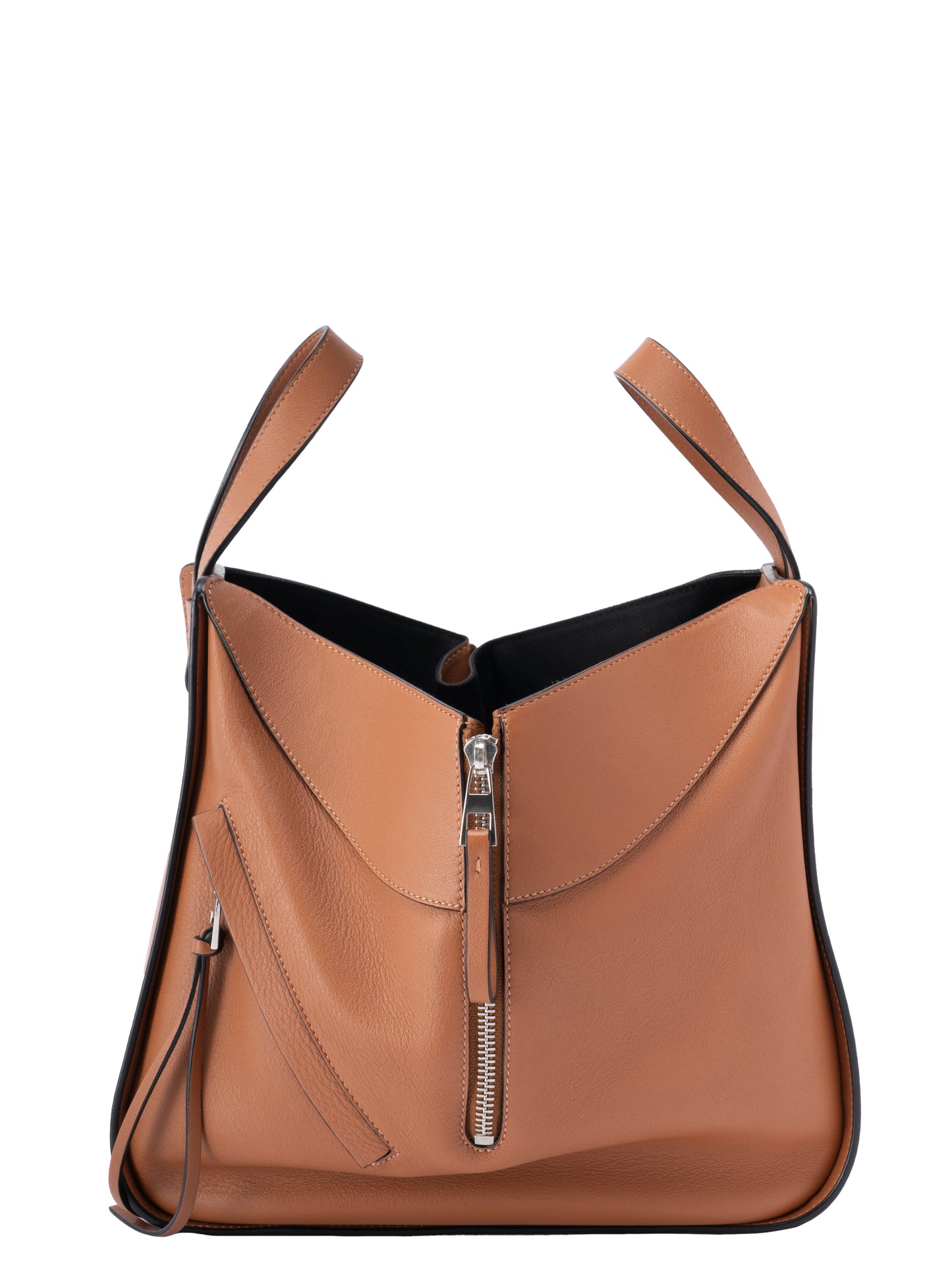 ロエベ ハンモック スモール 2WAY ショルダーバッグ レザー タン シルバー金具