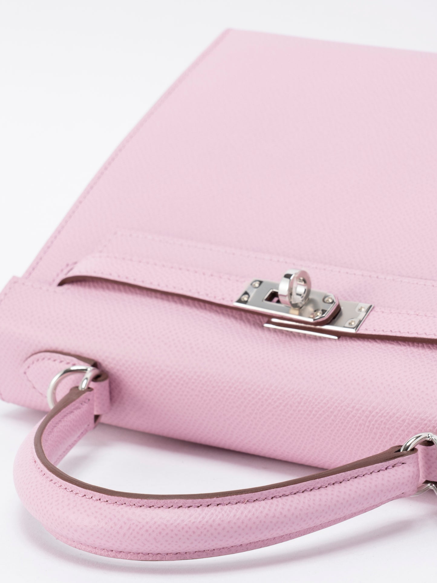 エルメス ケリー25 ハンドバッグ 外縫い U刻:2022年 エプソン モーヴシルベストルX9 シルバー金具 未使用