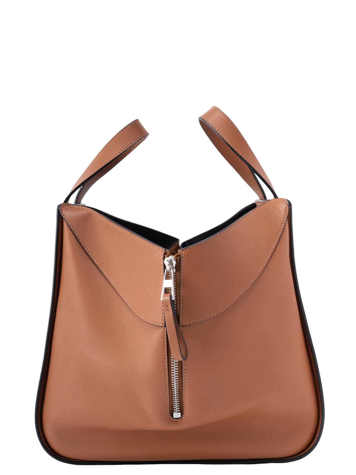 ロエベ ハンモック スモール 2WAY ショルダーバッグ レザー タン シルバー金具