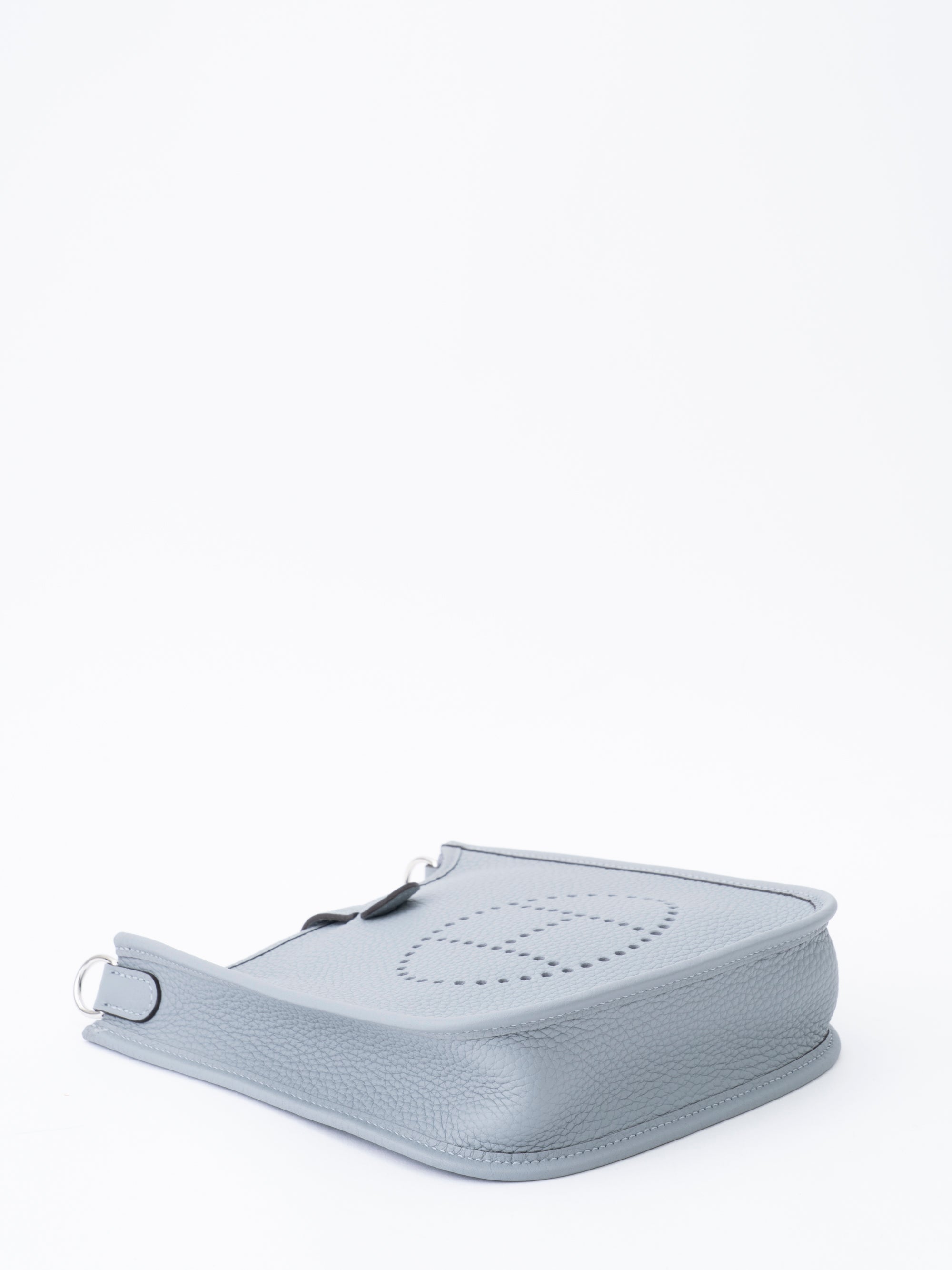 Hermes Evelyne TPM Shoulder Bag, Stamp G: 2026, Gris Pantin P0, Taurillon Clemence, Silver Hardware, Brand New