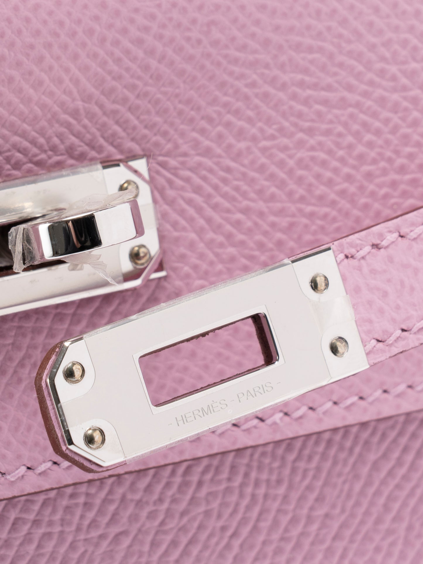 エルメス ケリー25 ハンドバッグ 外縫い U刻:2022年 エプソン モーヴシルベストルX9 シルバー金具 未使用