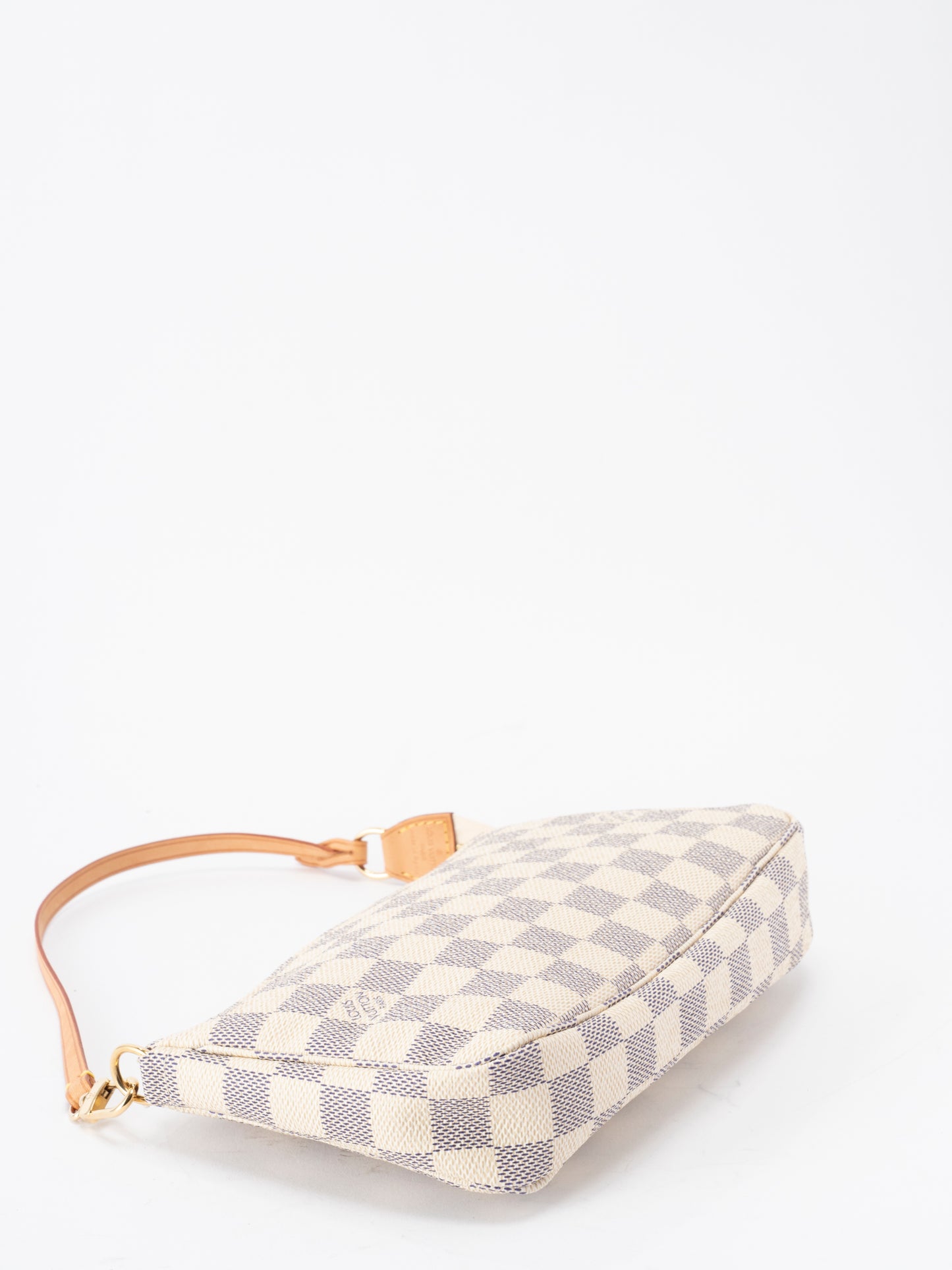 ルイ・ヴィトン N41207 ポシェット アクセソワール アズール ダミエキャンバス ブロン ゴールド金具