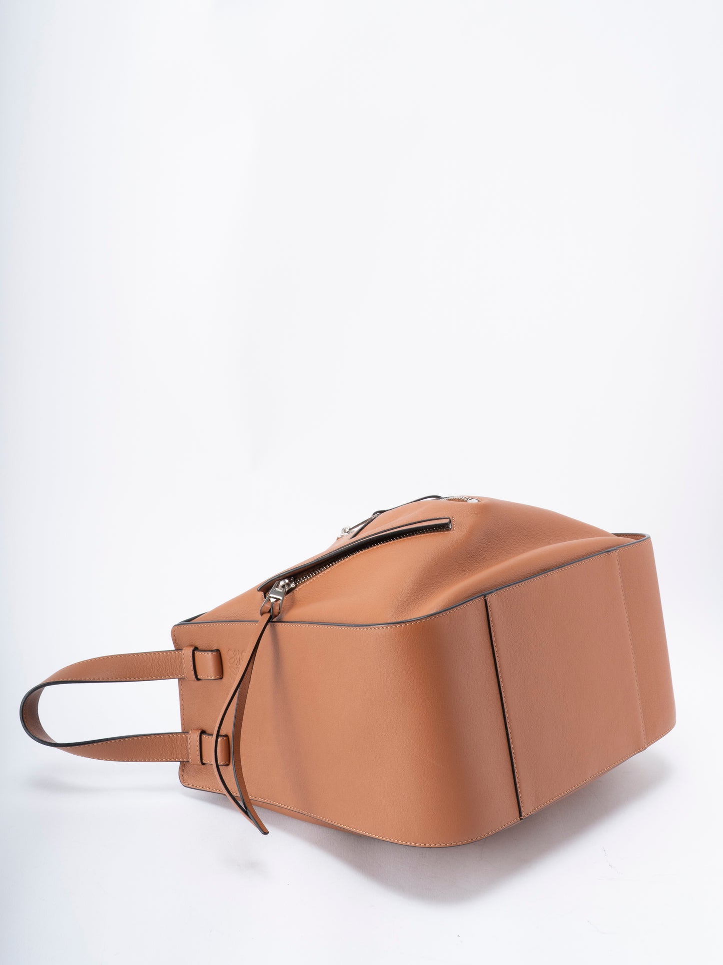 ロエベ ハンモック スモール 2WAY ショルダーバッグ レザー タン シルバー金具