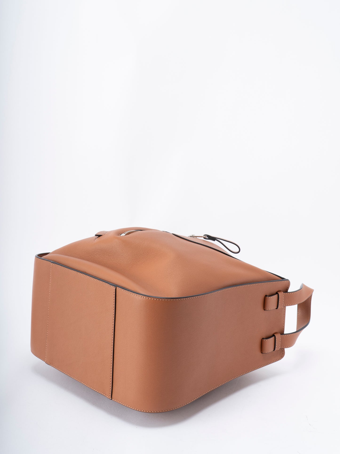 ロエベ ハンモック スモール 2WAY ショルダーバッグ レザー タン シルバー金具