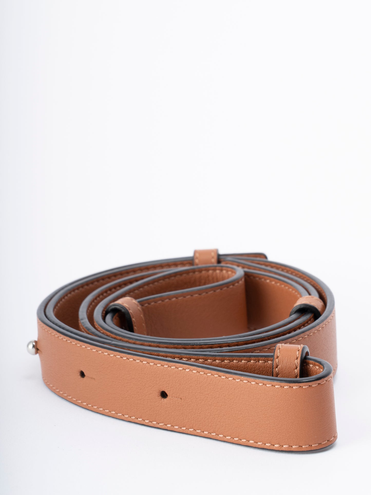 ロエベ ハンモック スモール 2WAY ショルダーバッグ レザー タン シルバー金具