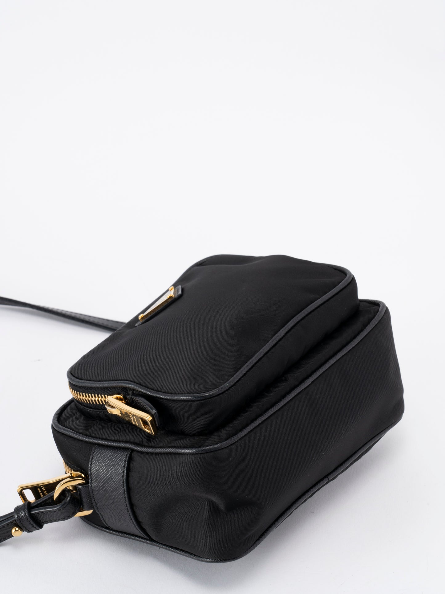 プラダ ミニショルダーバッグ ナイロン ブラック ゴールド金具