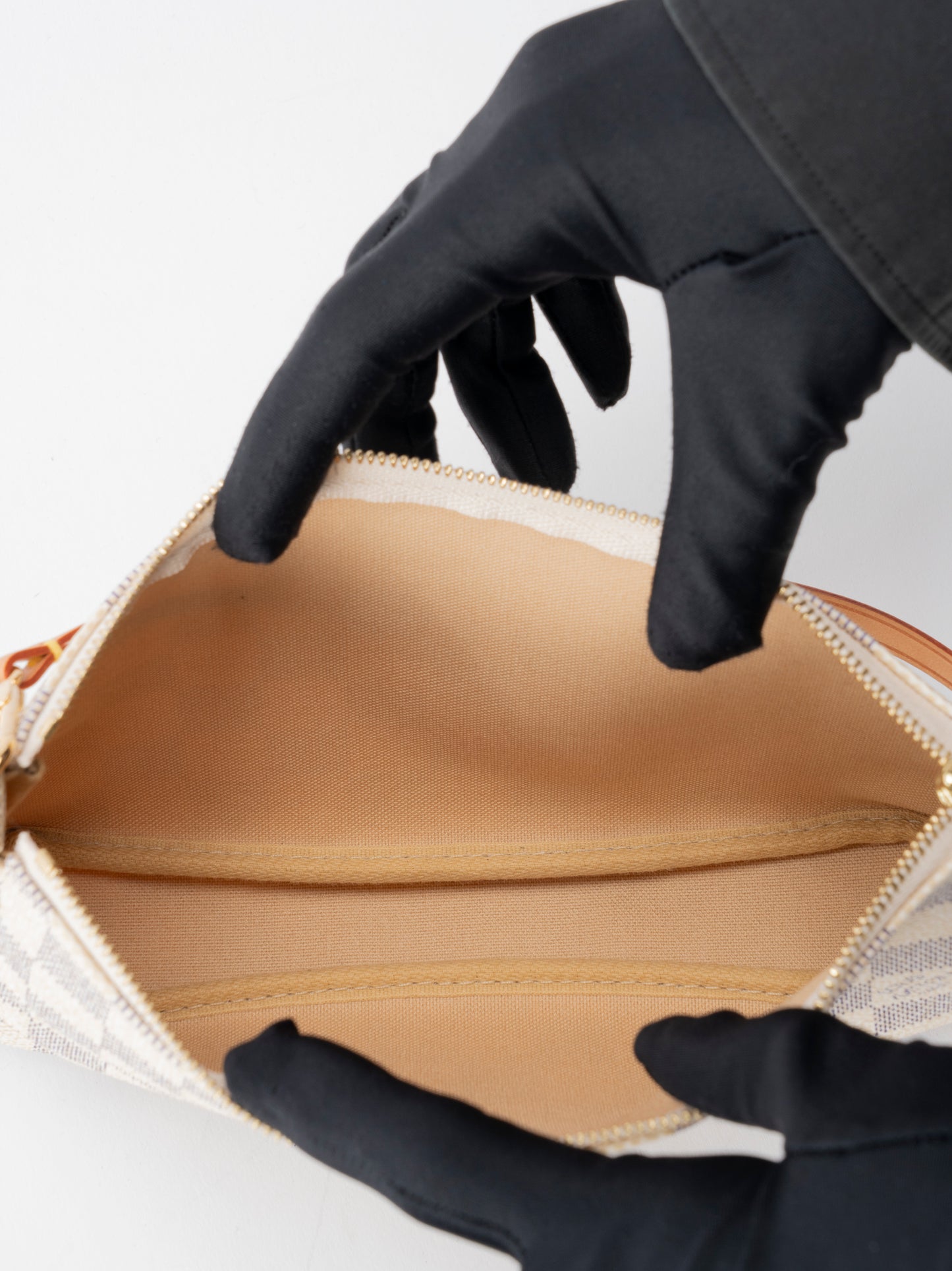 ルイ・ヴィトン N41207 ポシェット アクセソワール アズール ダミエキャンバス ブロン ゴールド金具