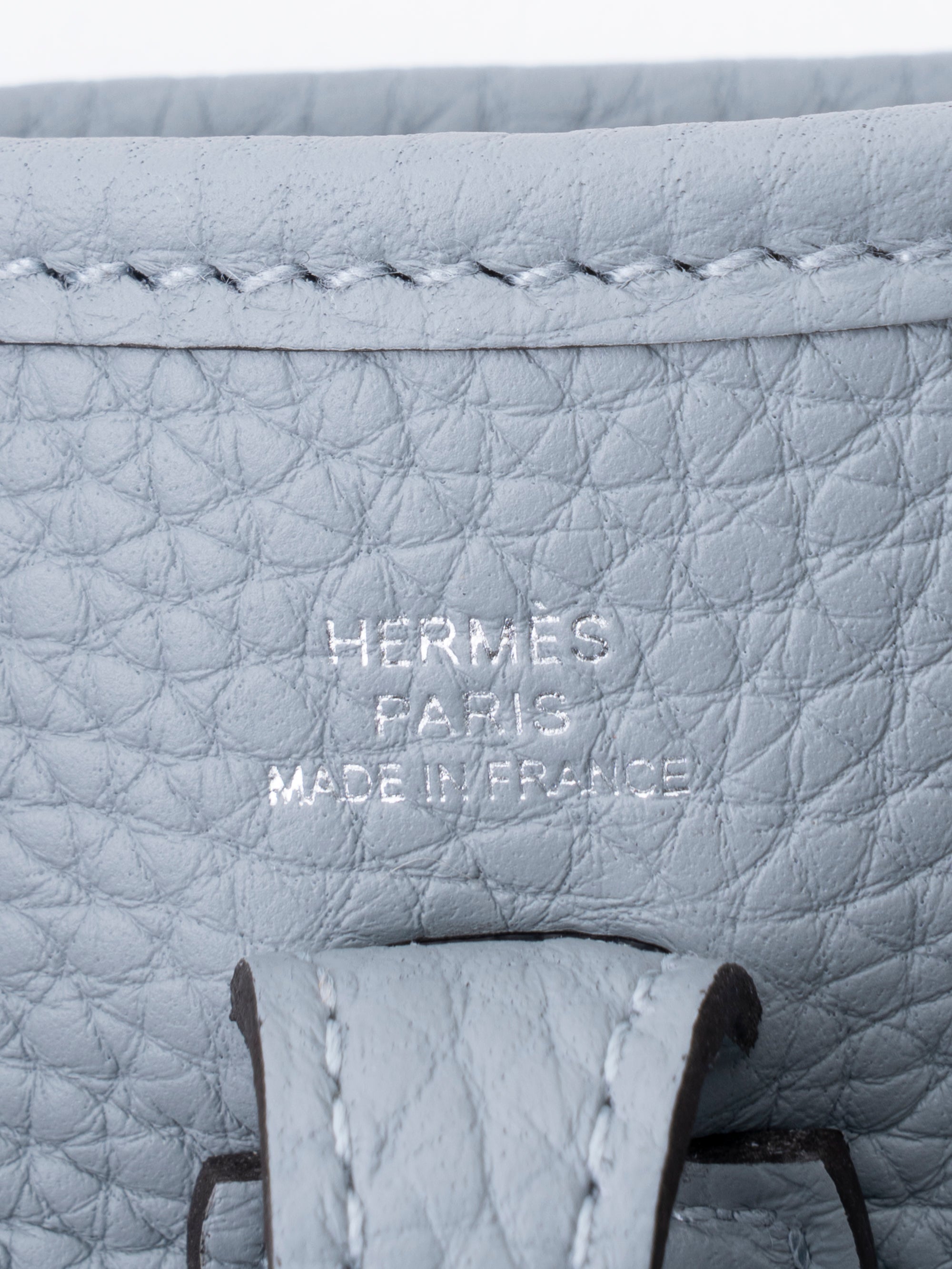 Hermes Evelyne TPM Shoulder Bag, Stamp G: 2026, Gris Pantin P0, Taurillon Clemence, Silver Hardware, Brand New