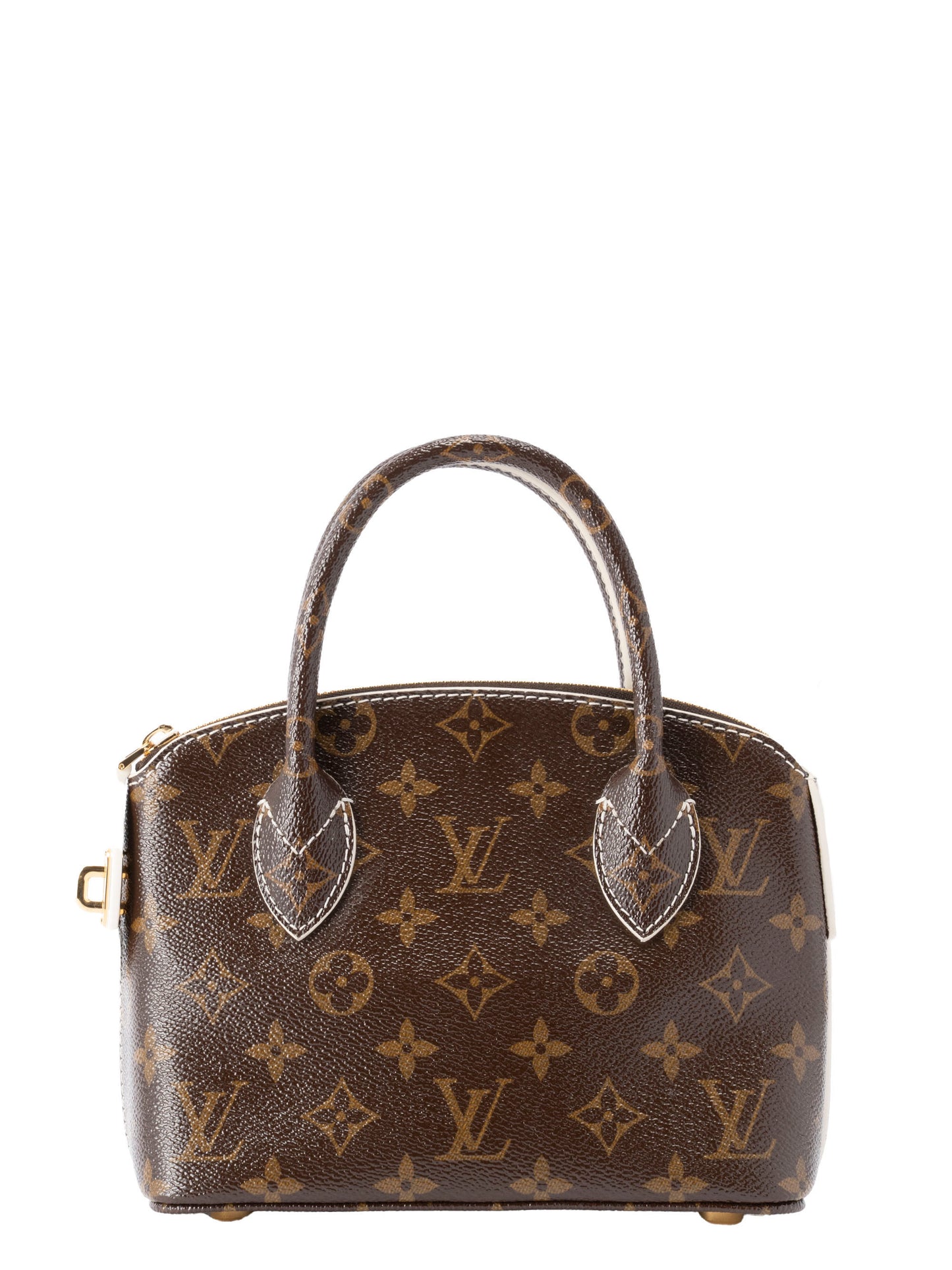 ルイ・ヴィトン M40599 シャイニー ロックイットBB ハンドバッグ モノグラムキャンバス ブラウン ゴールド金具