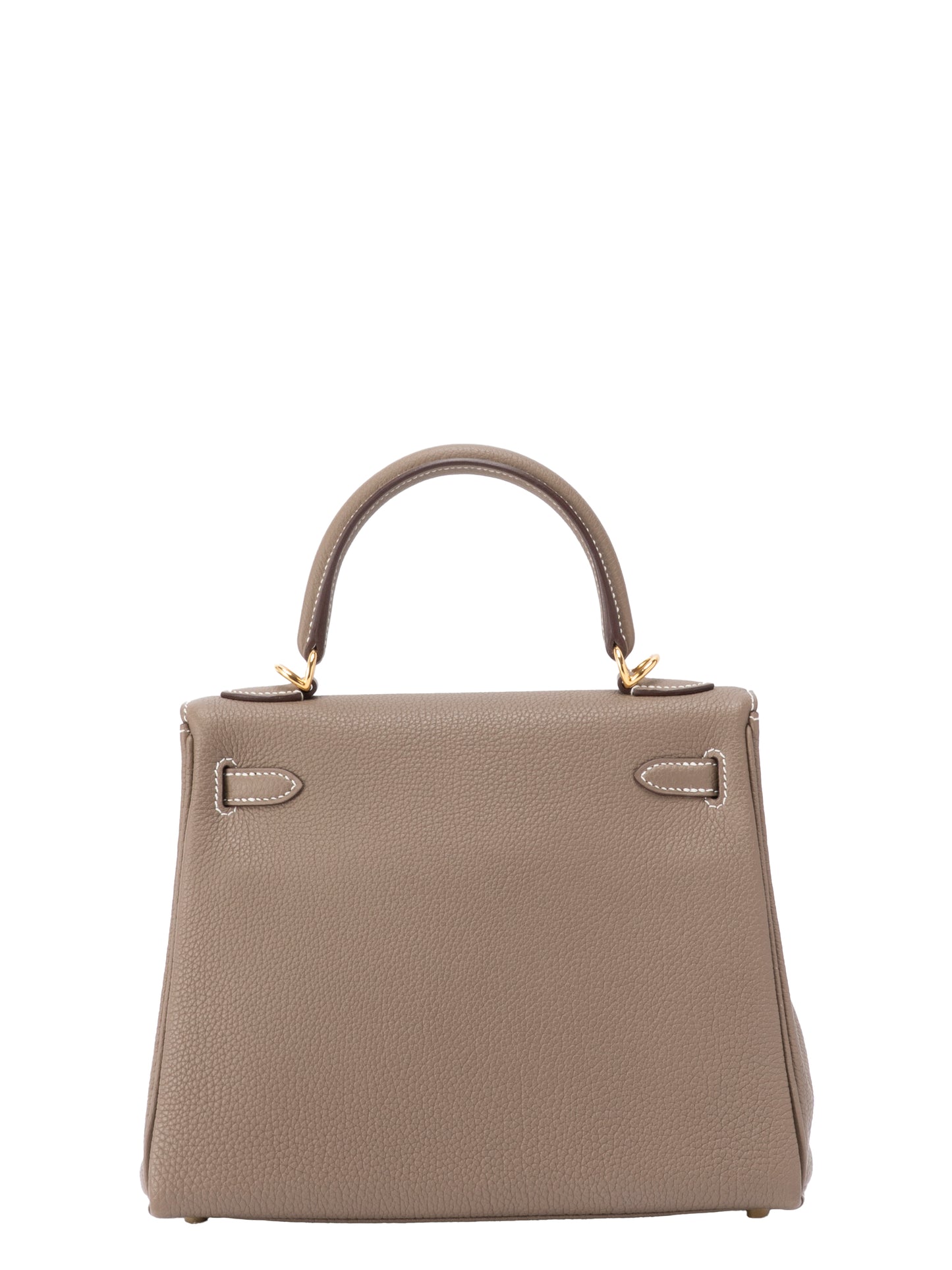 エルメス ケリー25 ハンドバッグ 内縫い B刻:2023年 トゴ エトゥープ18 ゴールド金具