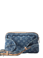 ルイ・ヴィトン M95347 バムバッグ ウエストポーチ モノグラムデニム ブルー ゴールド金具