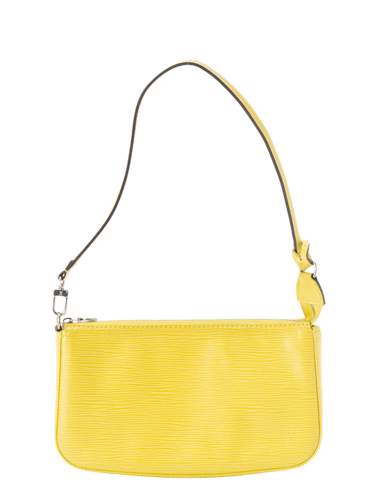 ルイ・ヴィトン M52944 ポシェットアクセソワール アクセサリーポーチ エピ イエロー シルバー金具