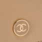 シャネル ココボダン 財布 キャビアスキン ベージュ ゴールド金具