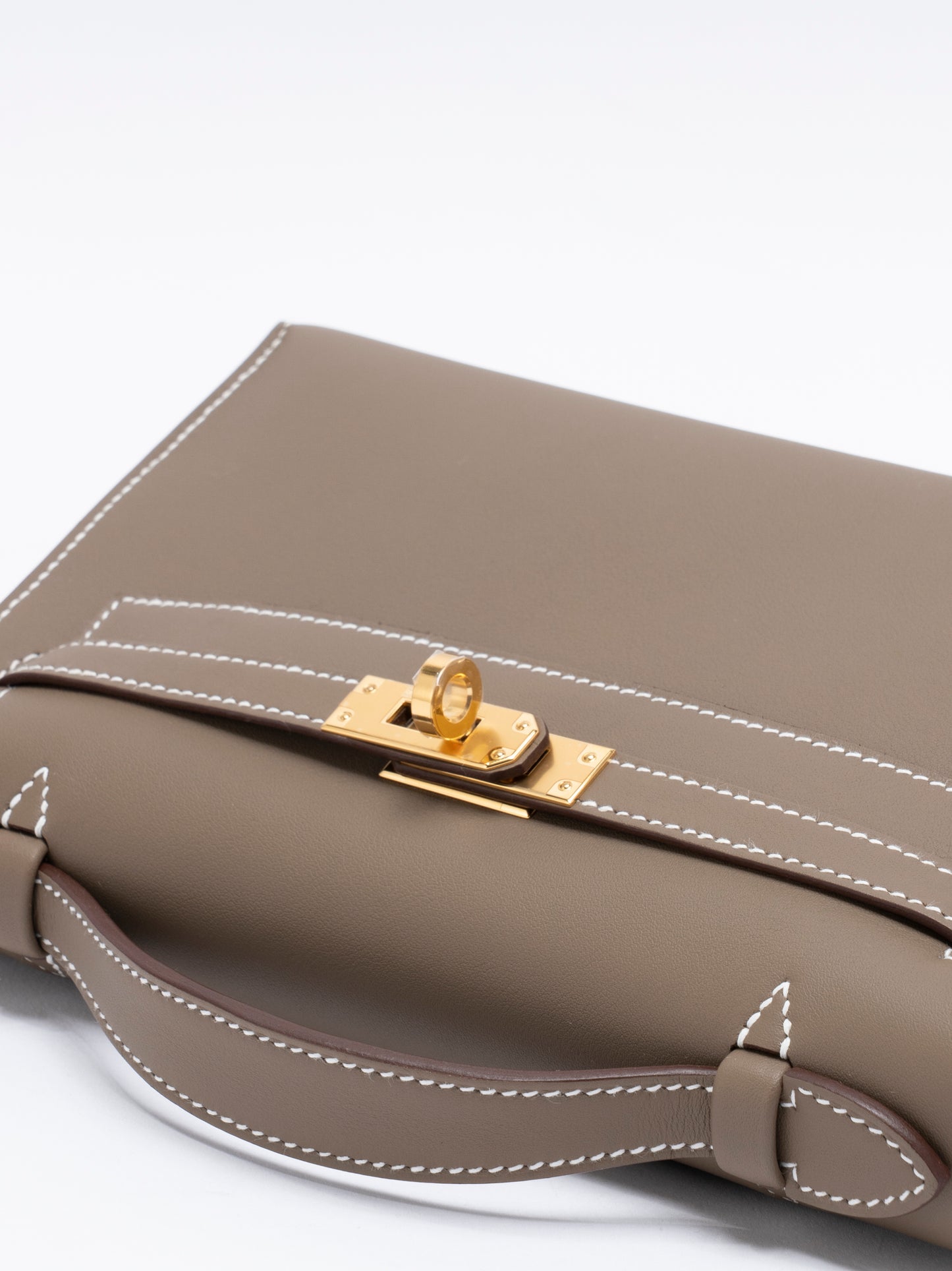 エルメス ポシェットケリー ハンドバッグ G刻:2026年 スイフト エトゥープ ゴールド金具 新品