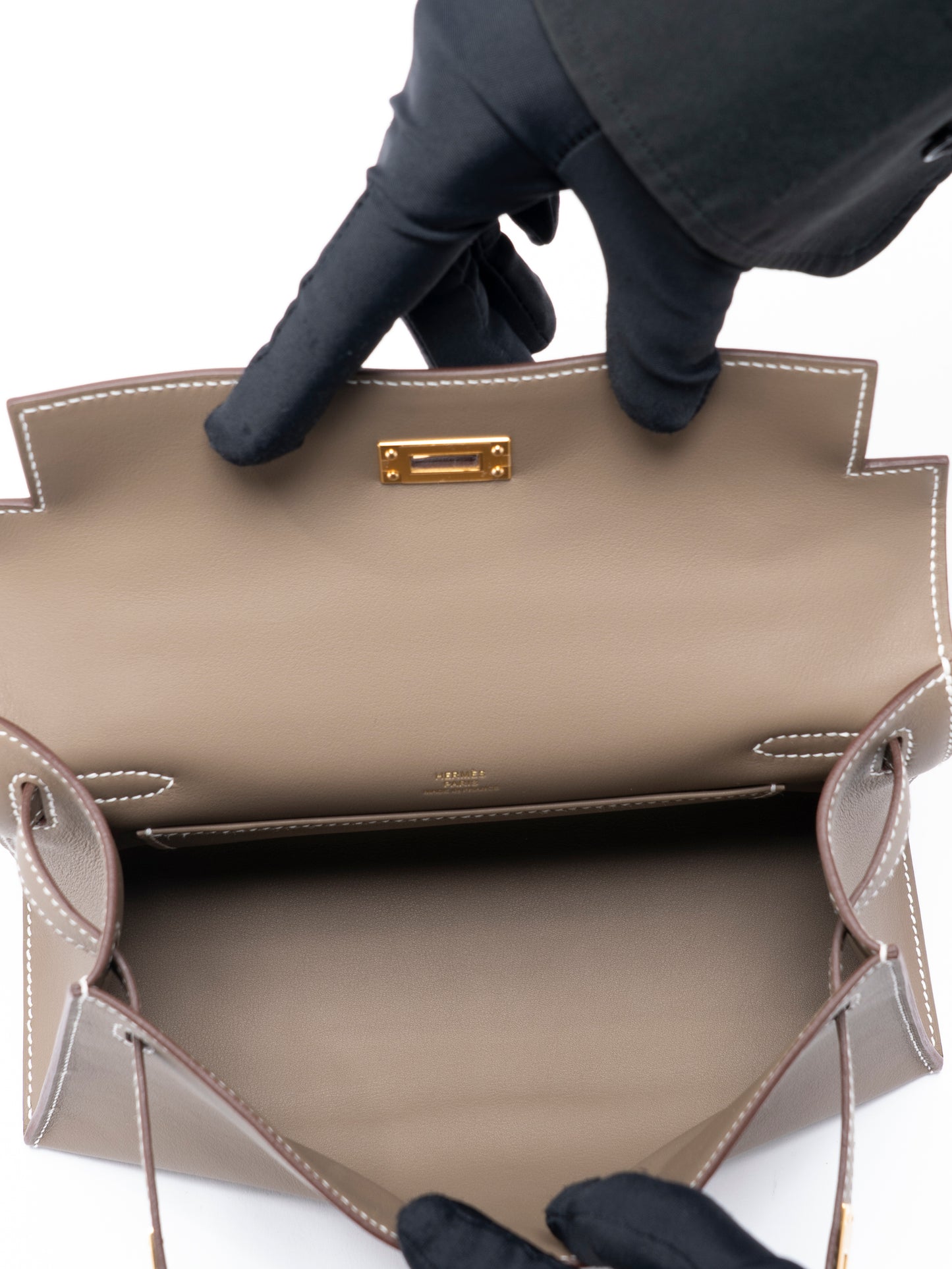 エルメス ポシェットケリー ハンドバッグ G刻:2026年 スイフト エトゥープ ゴールド金具 新品