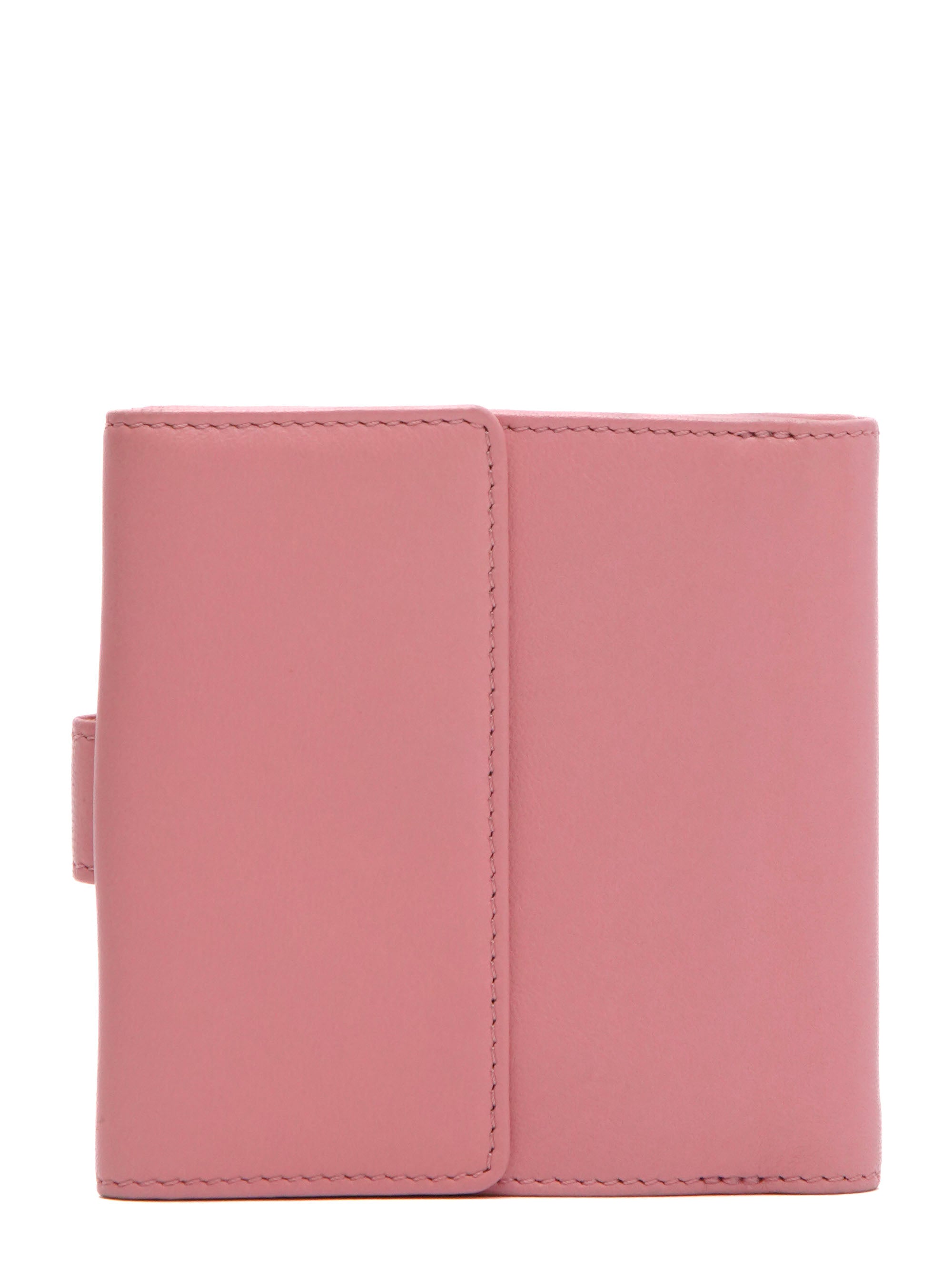 LOEWE 二つ折り財布 ピンク レザー