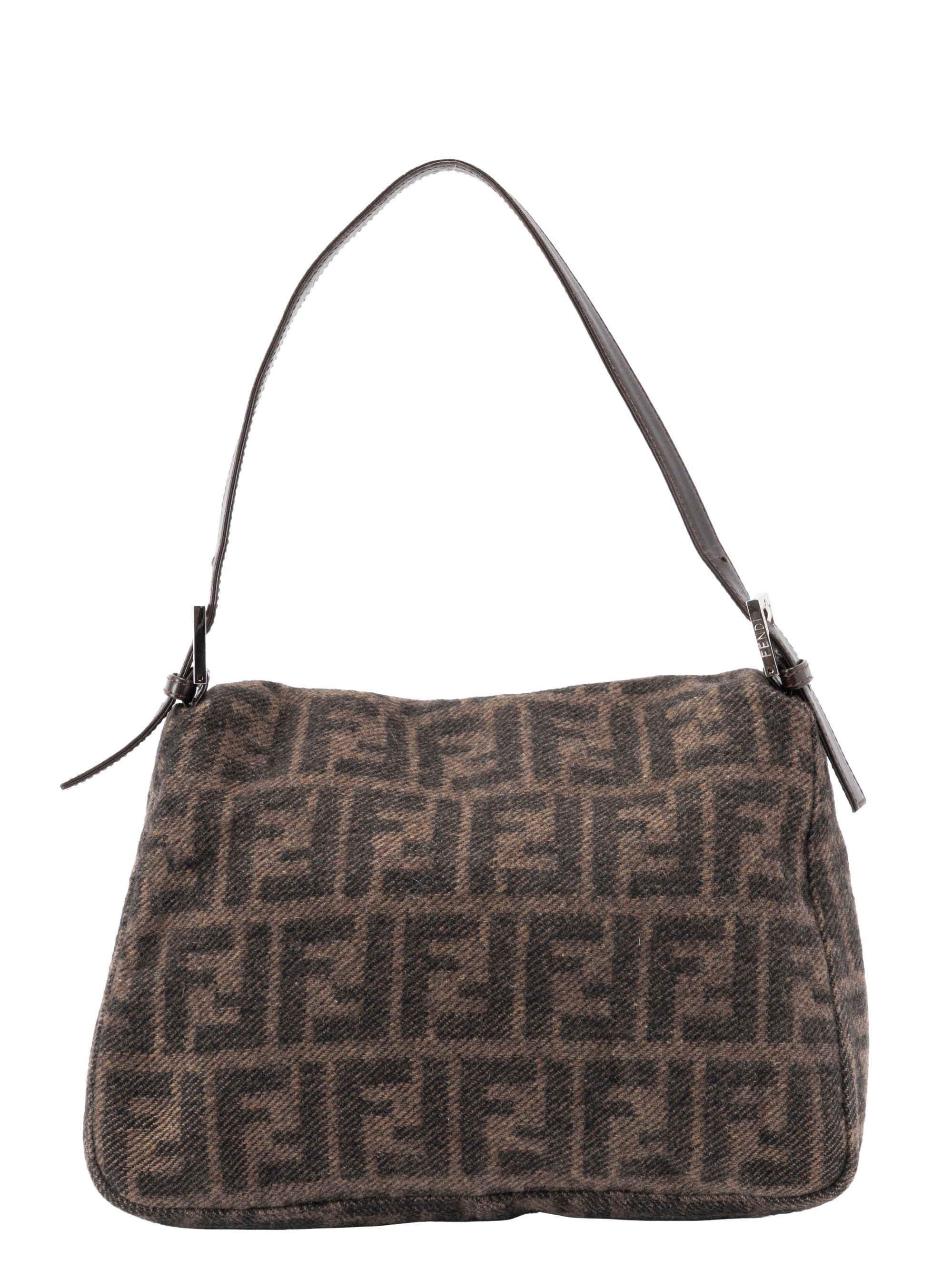 激レア　フェンディ　マンマバケット　ハンドバッグ　シルバー　ガンメタ フェンディ セレリア マンマバケット レザー 2WAYショルダーバッグ