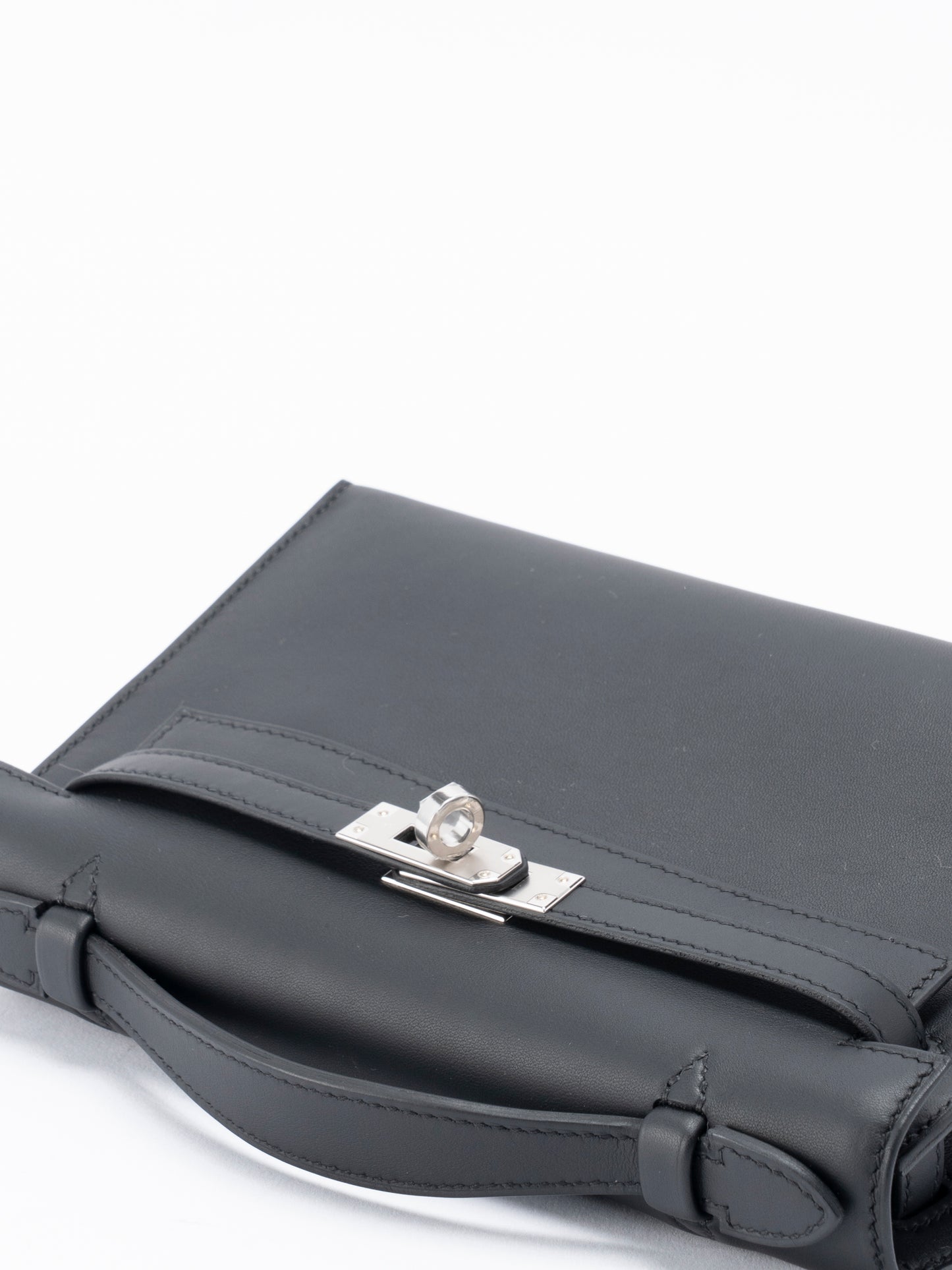 エルメス ポシェットケリー ハンドバッグ K刻:2025年 スイフト ブラック シルバー金具 新品