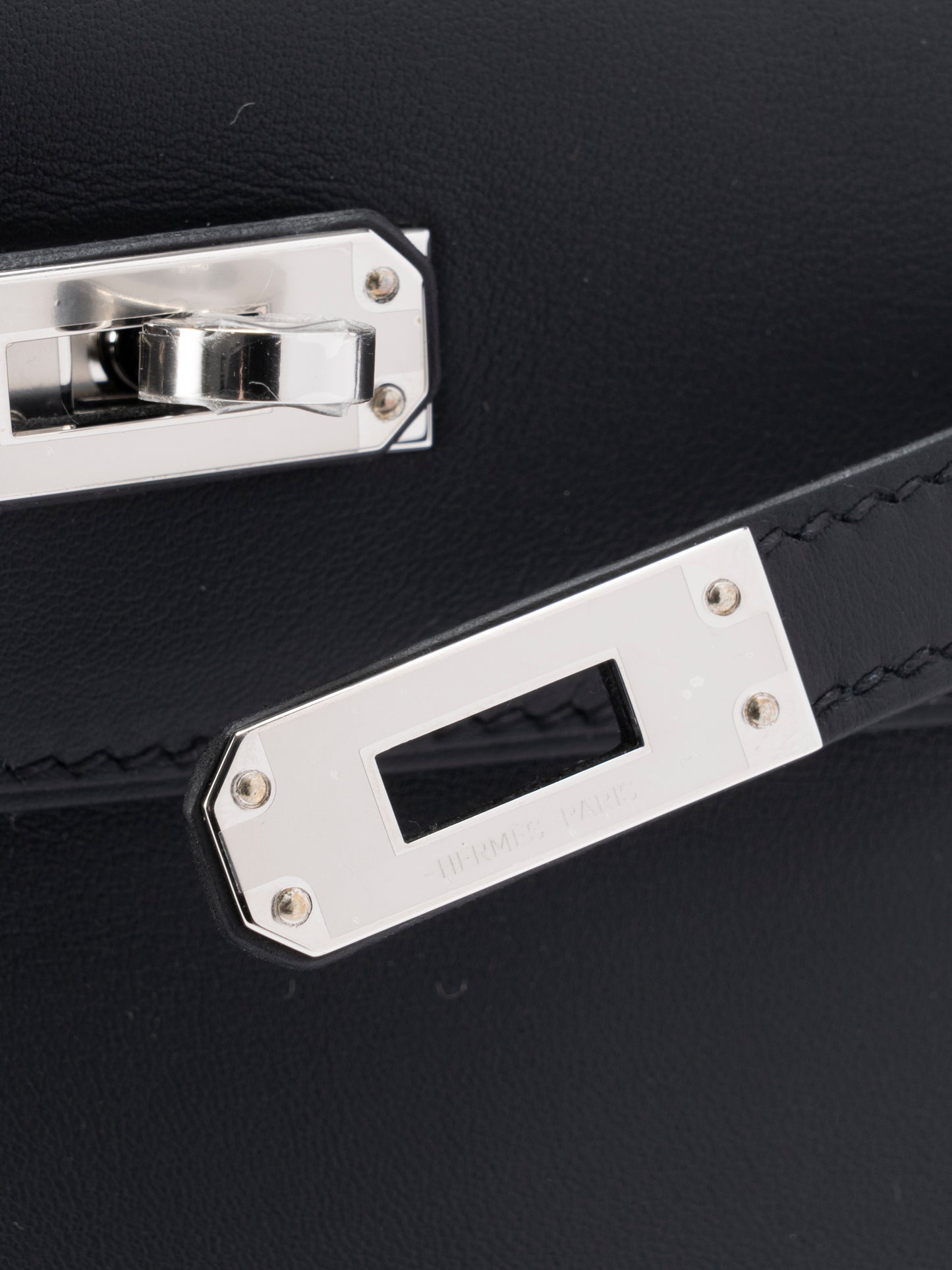 エルメス ポシェットケリー ハンドバッグ K刻:2025年 スイフト ブラック シルバー金具 新品