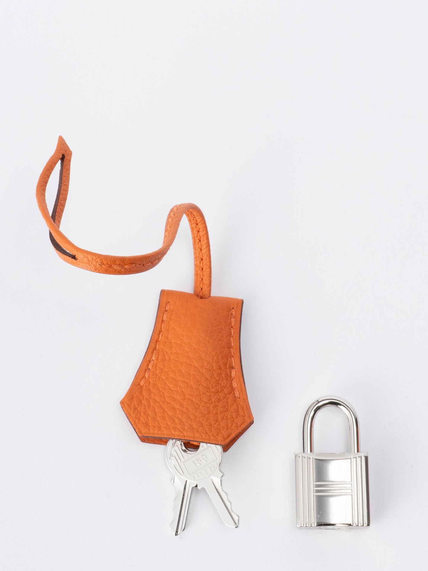 エルメス バーキン25 ハンドバッグ K刻:2025年 トゴ オレンジ93 シルバー金具 新品