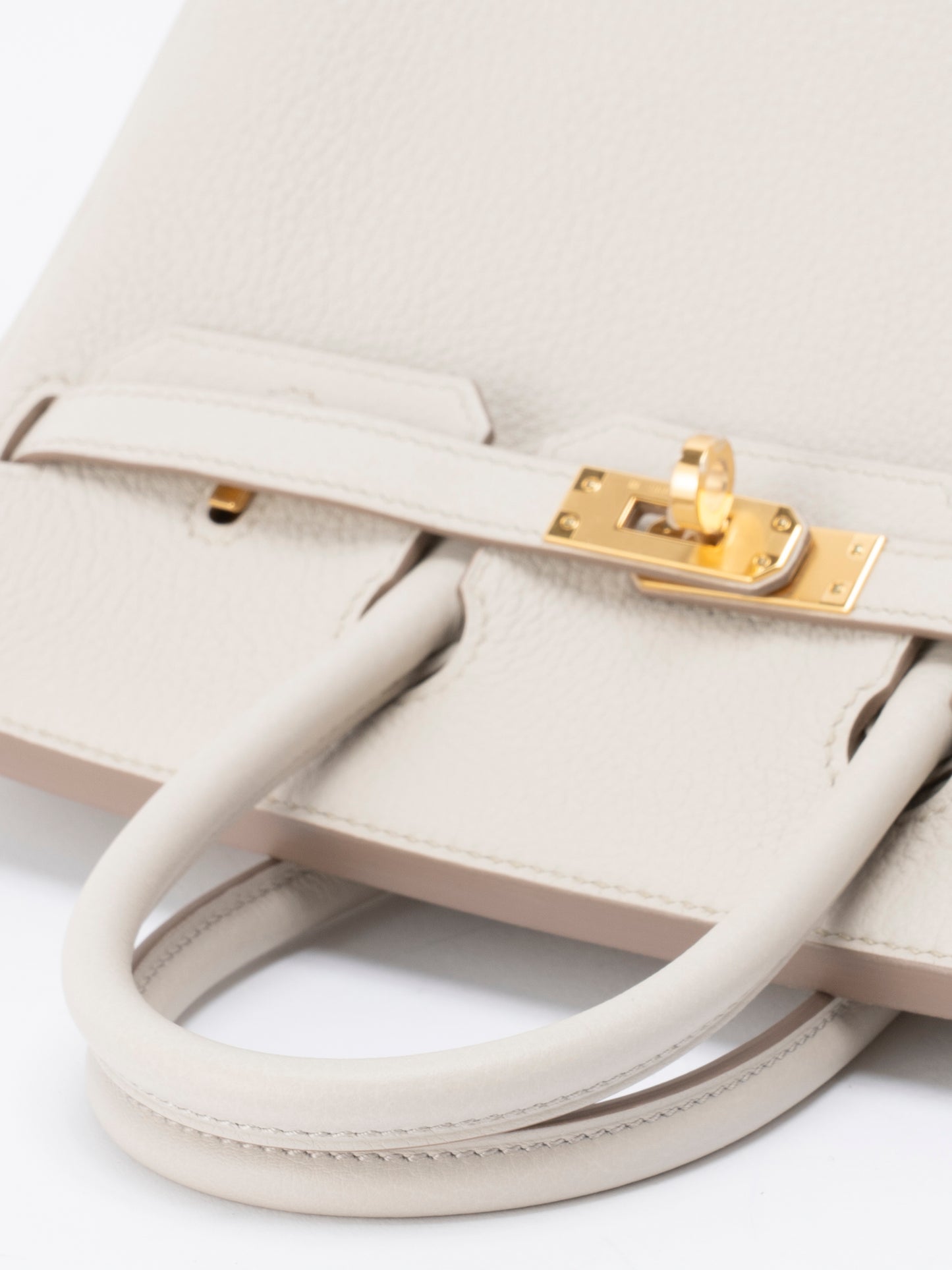 エルメス バーキン25 ハンドバッグ W刻:2024年 トゴ べトン ゴールド金具 新品