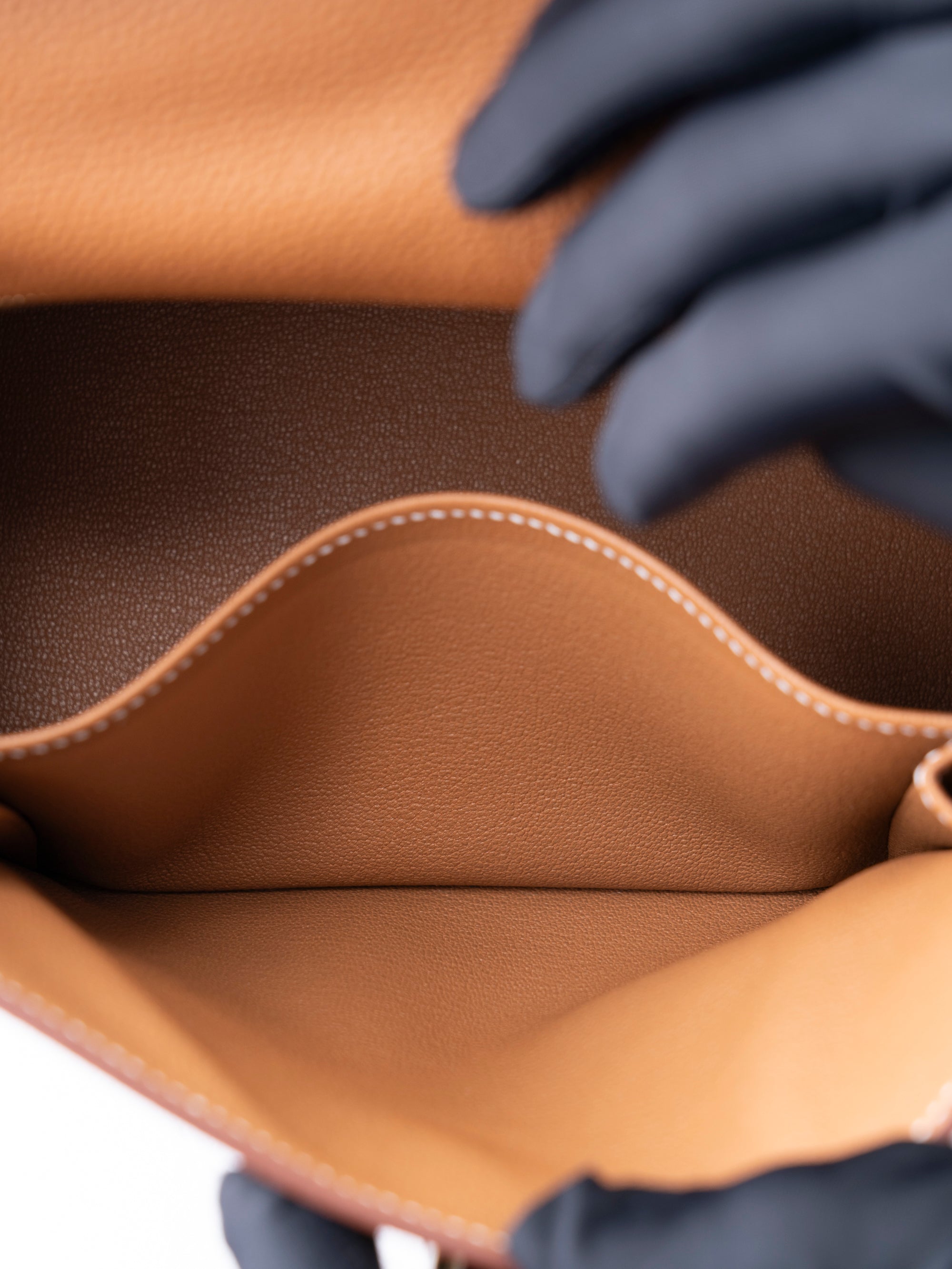 Hermès Kelly 25 Handbag, Interior Stitched, G Stamp: 2026, Togo Gold 37, Gold Hardware, New