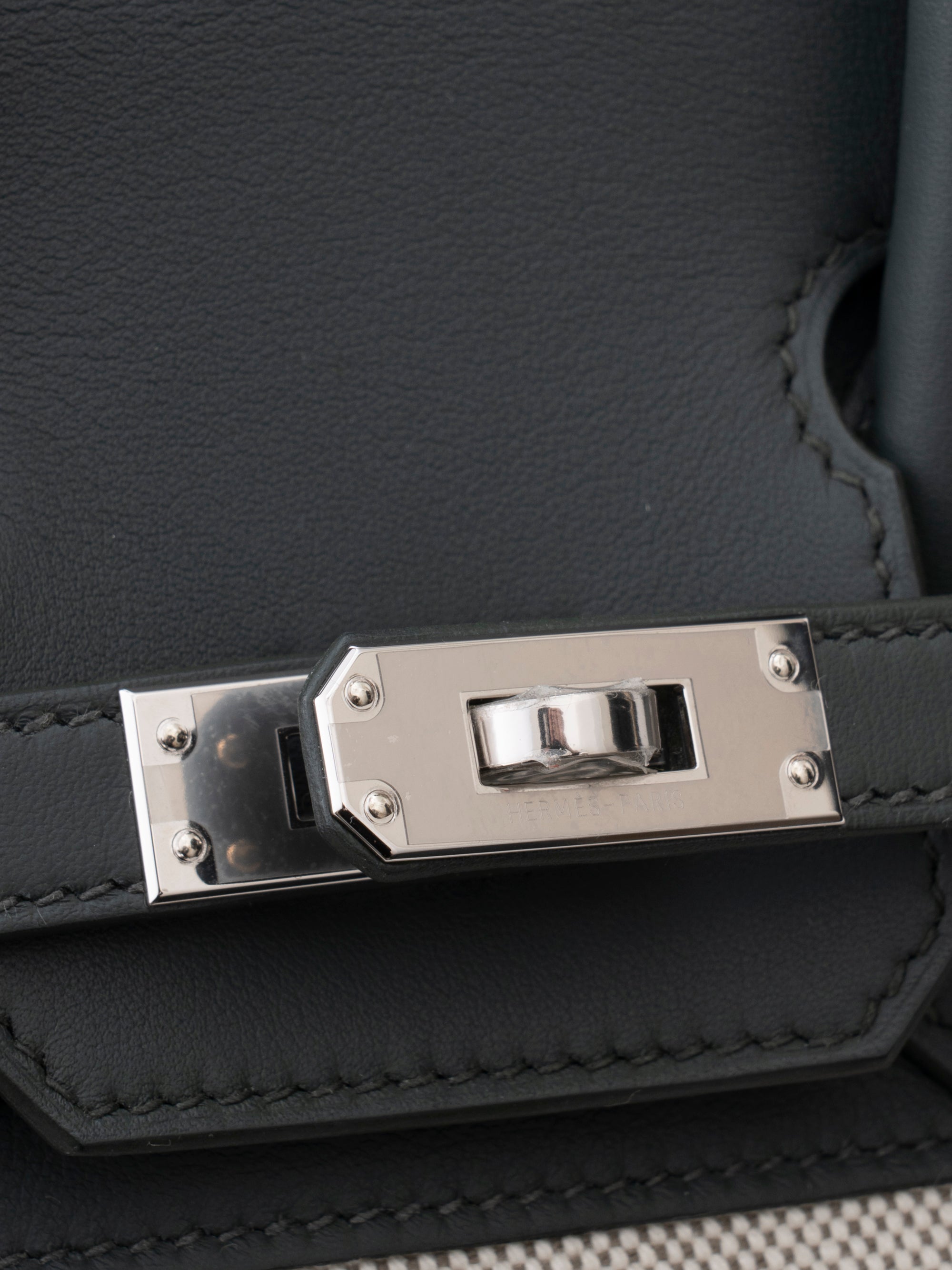 Hermès Birkin 25 Handbag K Stamp: 2025 Swift x Toile Verger Manguier Q0 Silver Hardware Brand New