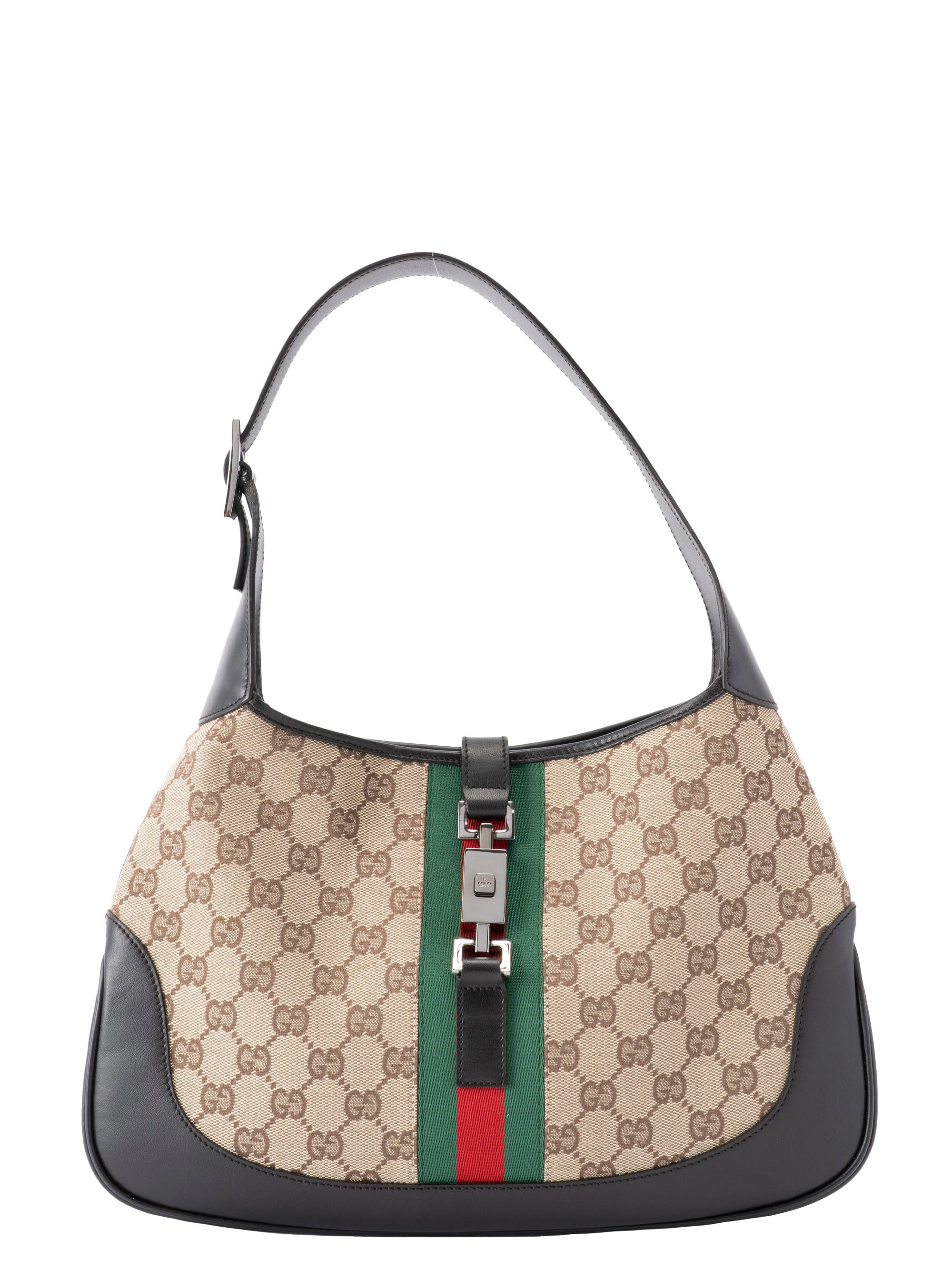 グッチ ジャッキー GGキャンバス シェリーライン ショルダー