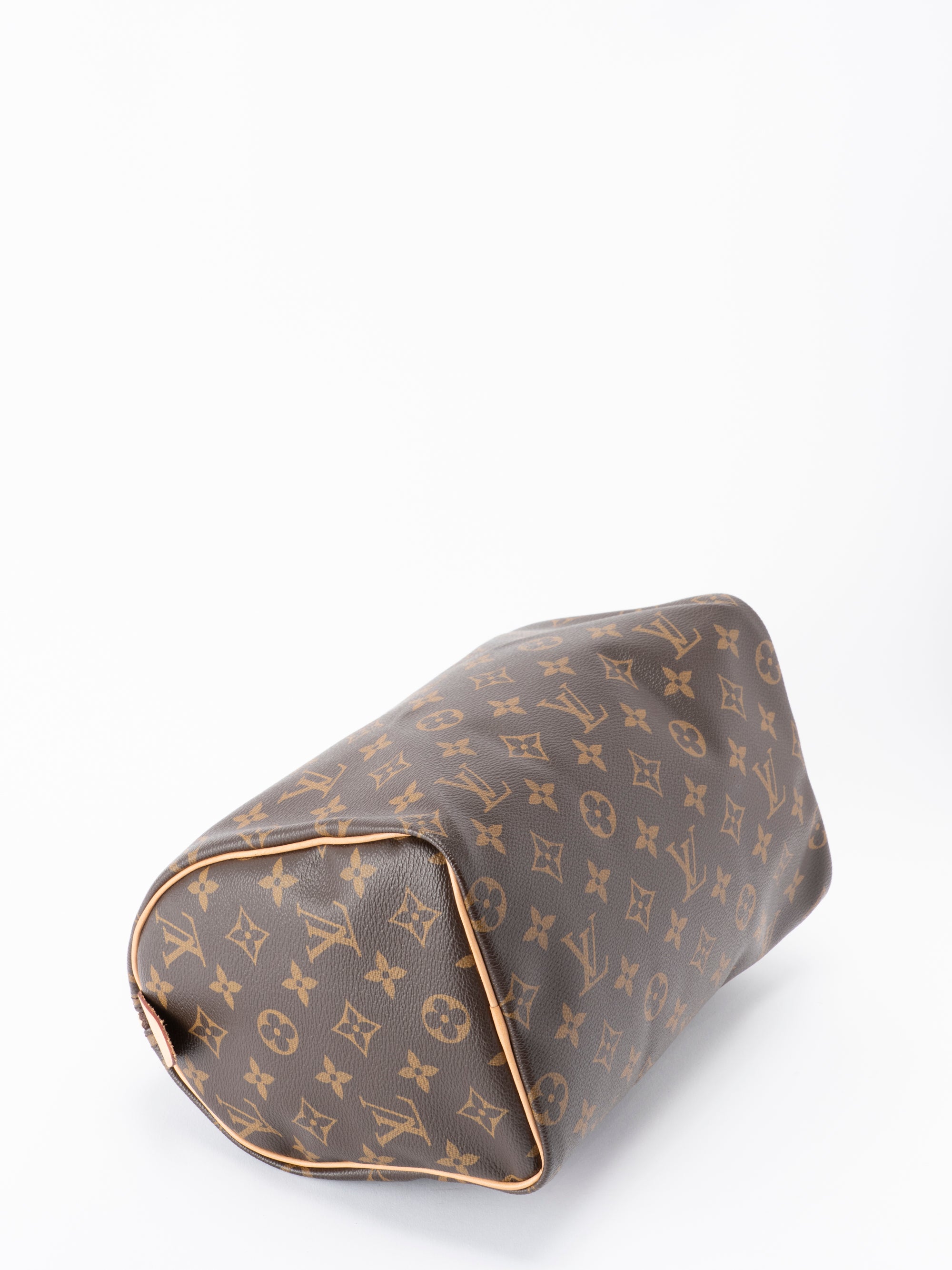 【南京錠】ルイヴィトン スピーディ25 モノグラム ハンドバッグ ブラウン 南京錠・鍵】ルイヴィトン スピーディ25 ハンドバッグ