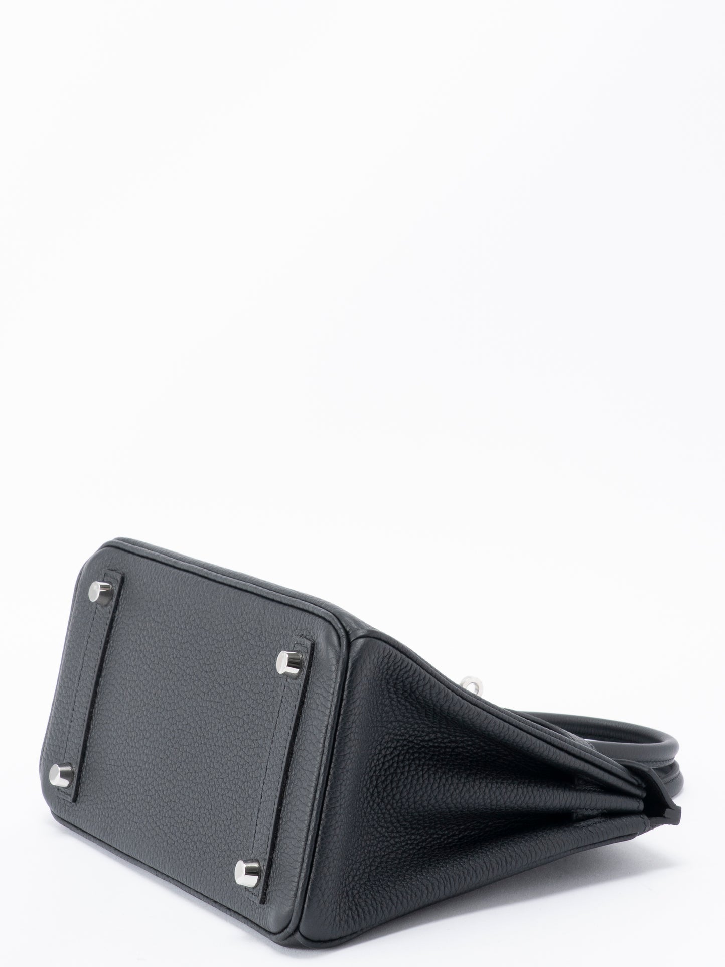 エルメス バーキン25 ハンドバッグ K刻:2025年 トゴ ブラック89 シルバー金具 新品